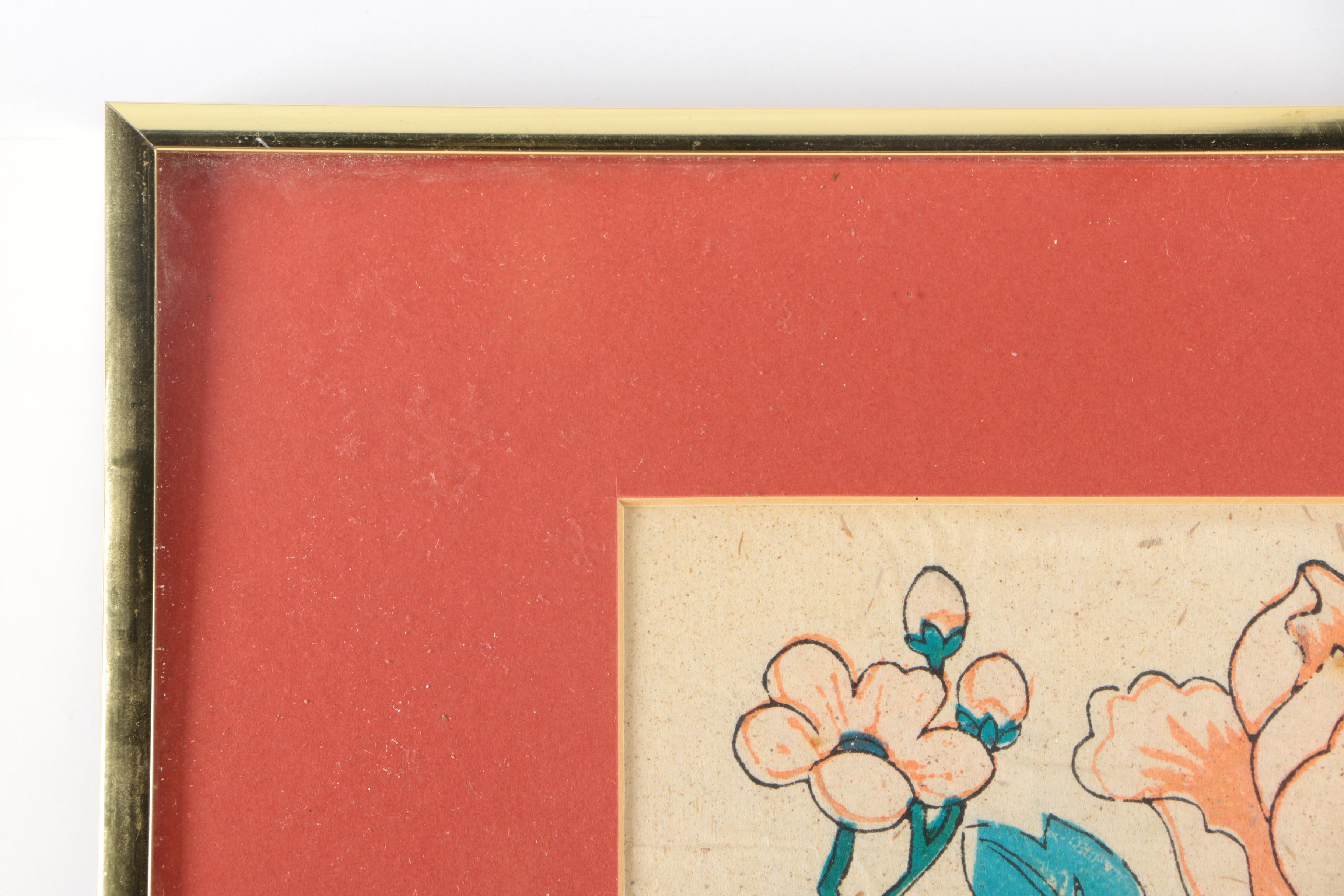 Chinese Floral Woodblock Prints