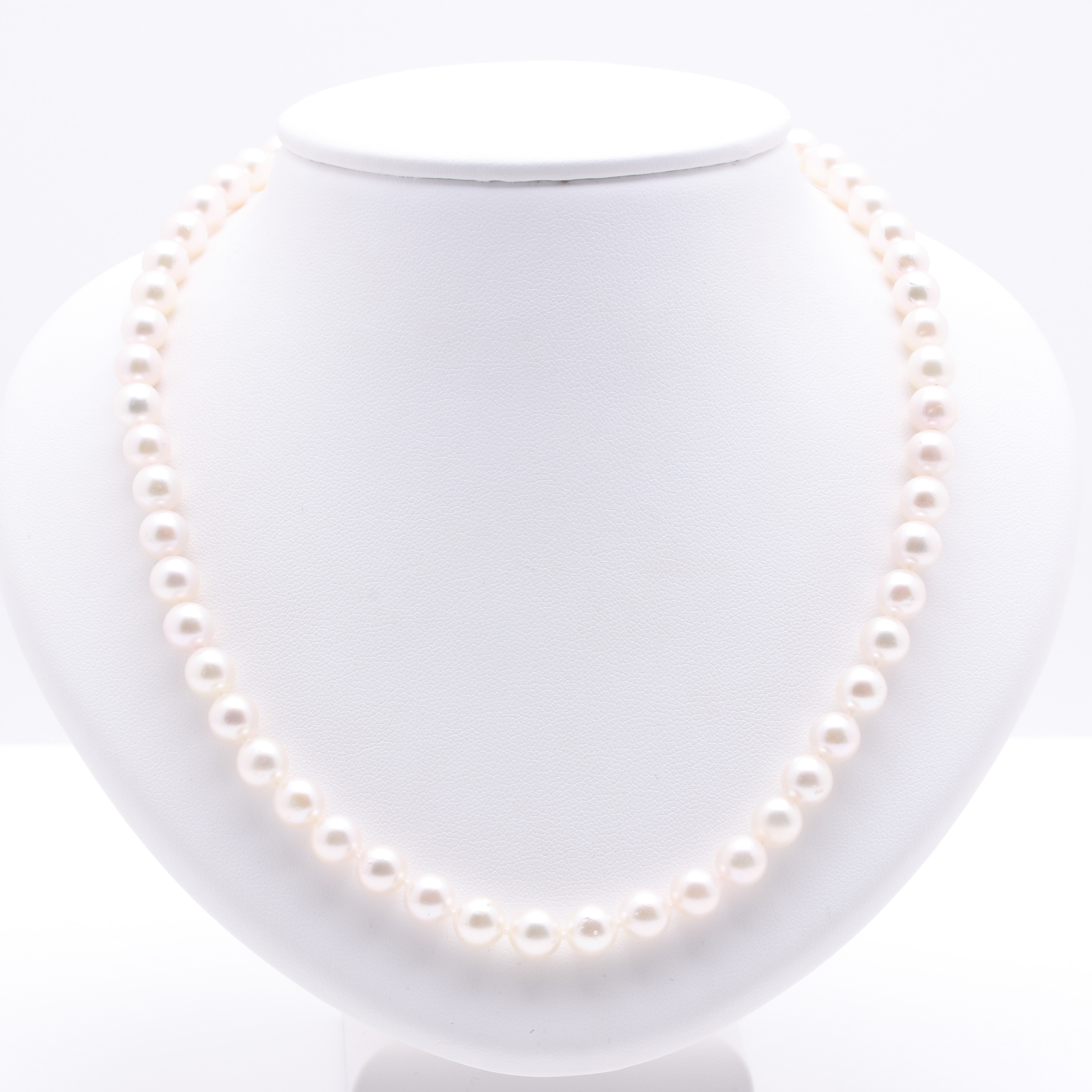 Cultured Pearl Strand Necklace with 14K Yellow Gold Clasp