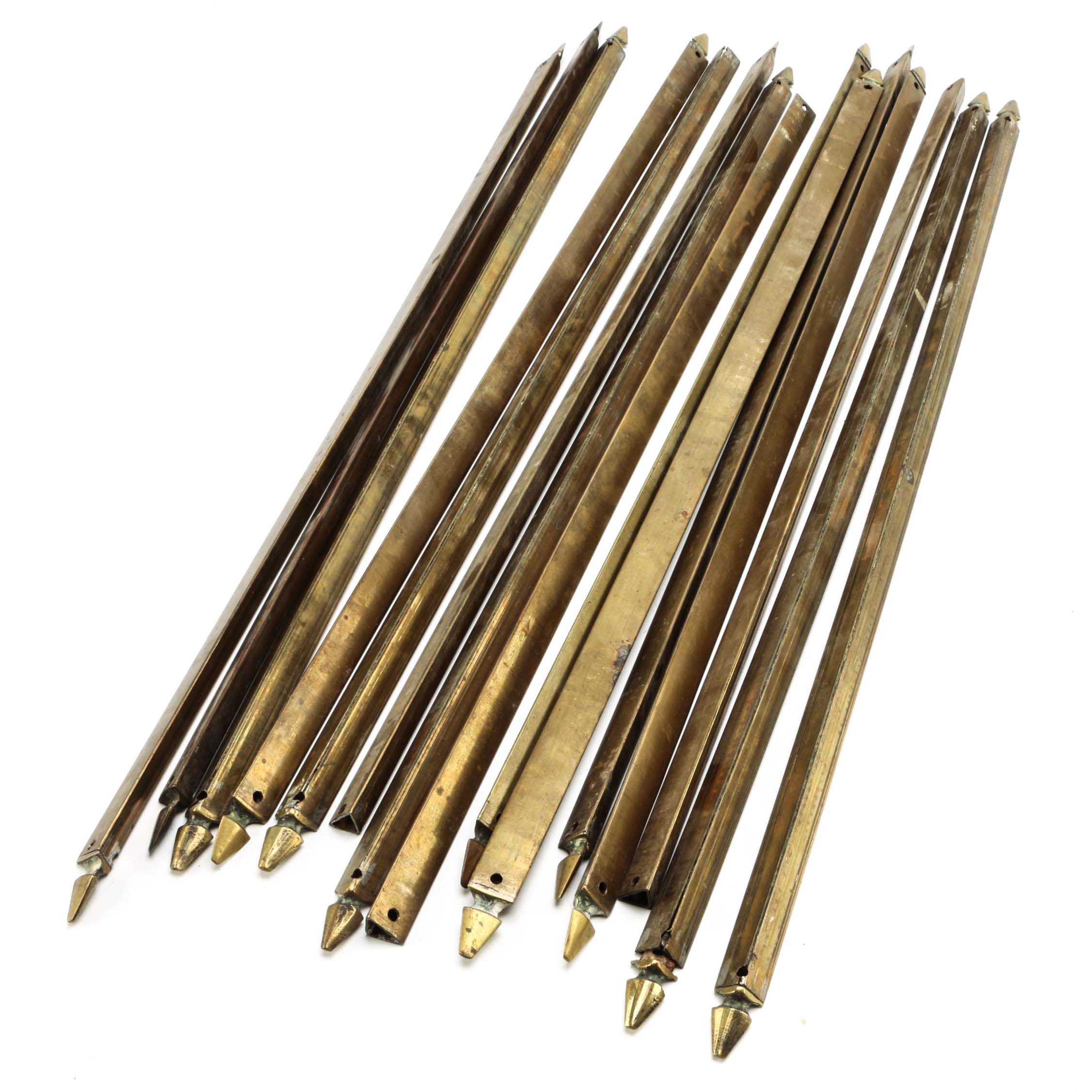 Antique Brass Stair Rod Set