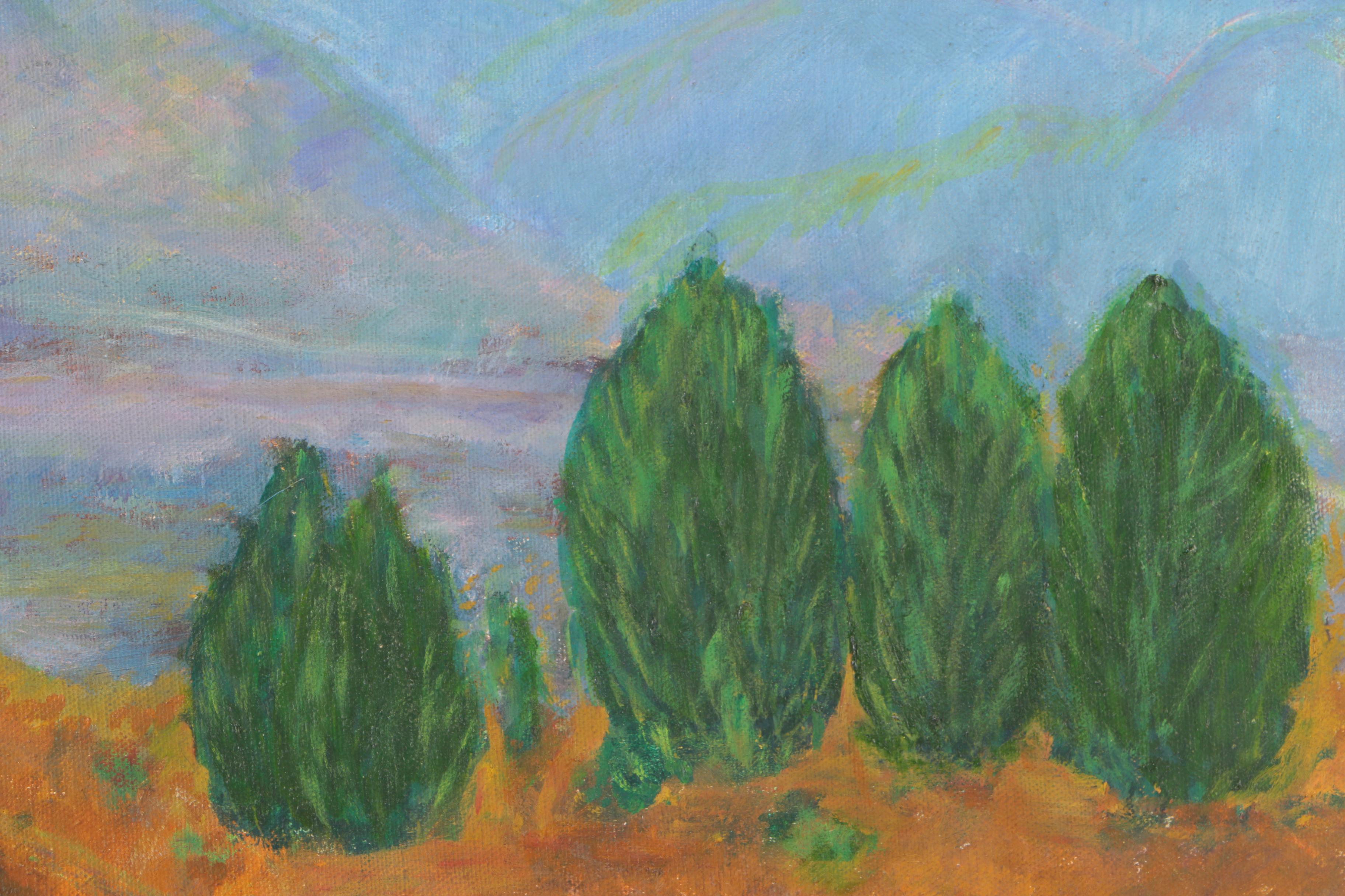 Eugenie Weinberg Mid-Century Oil Paintings on Canvas and Board