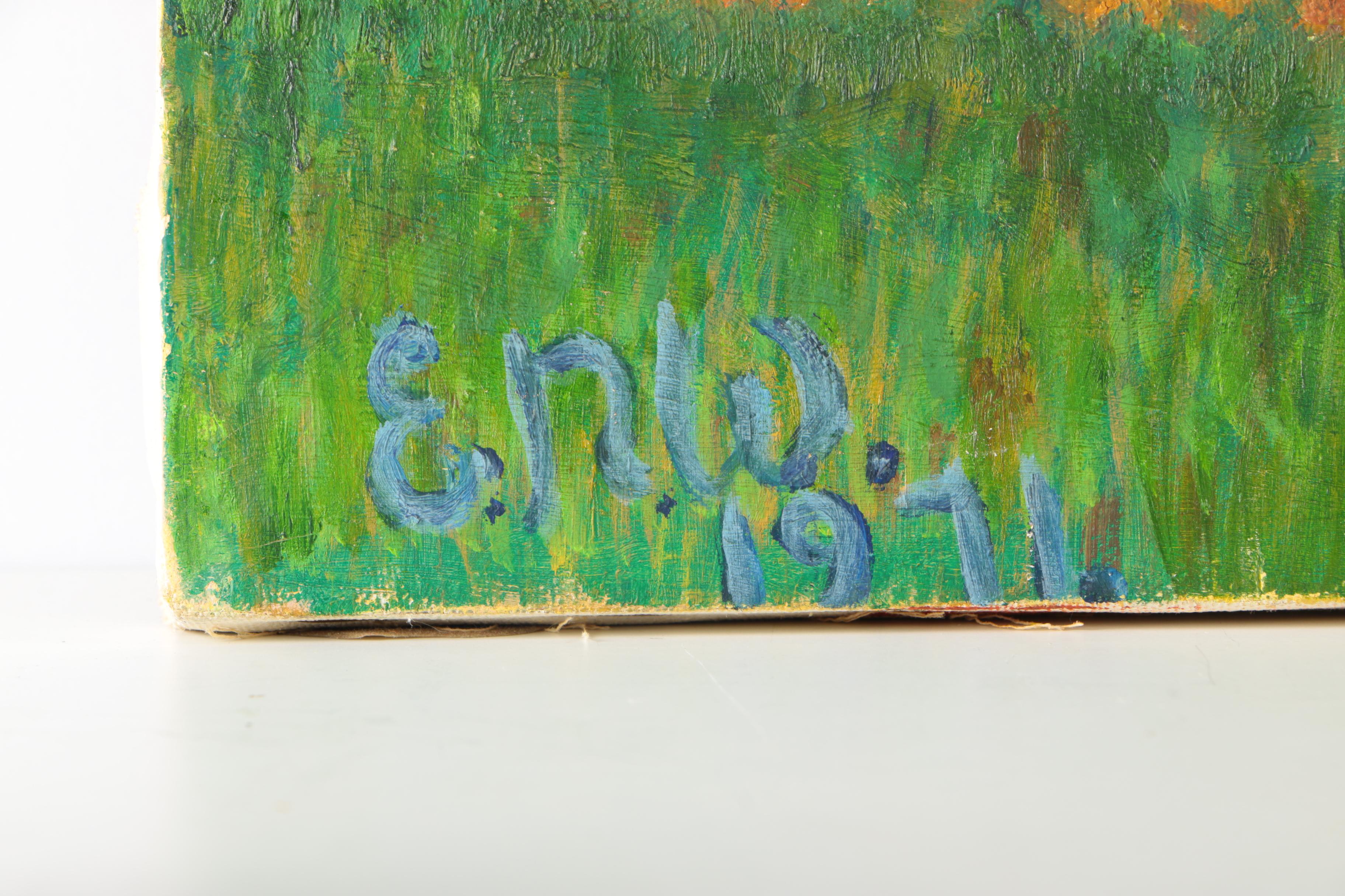 Eugenie Weinberg Mid-Century Oil Paintings on Canvas and Board