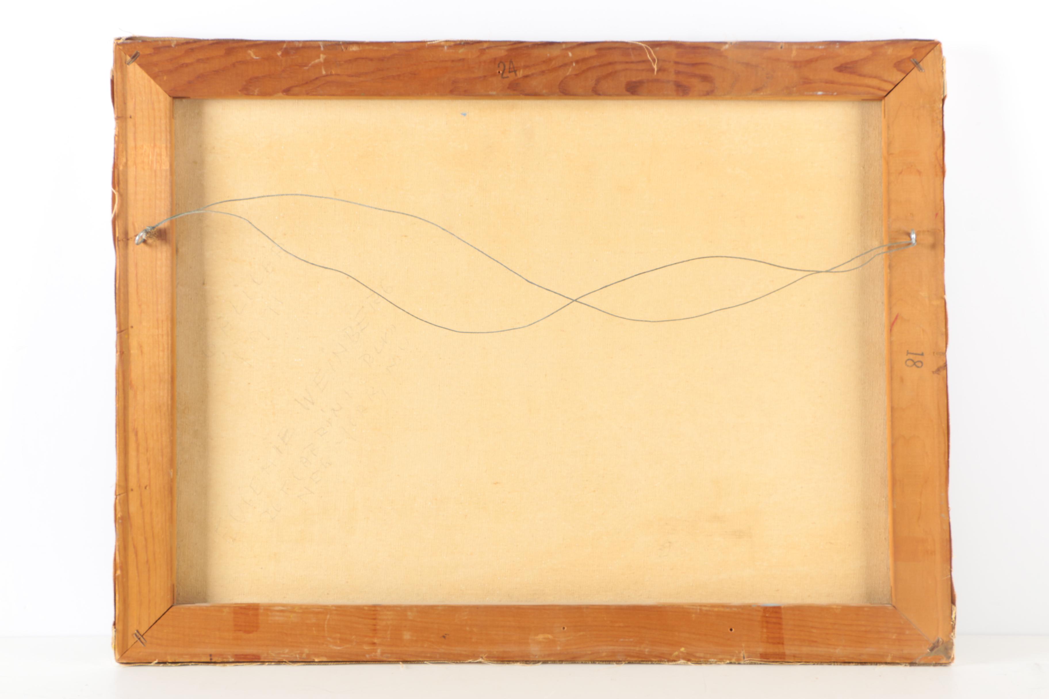 Eugenie Weinberg Mid-Century Oil Paintings on Canvas and Board