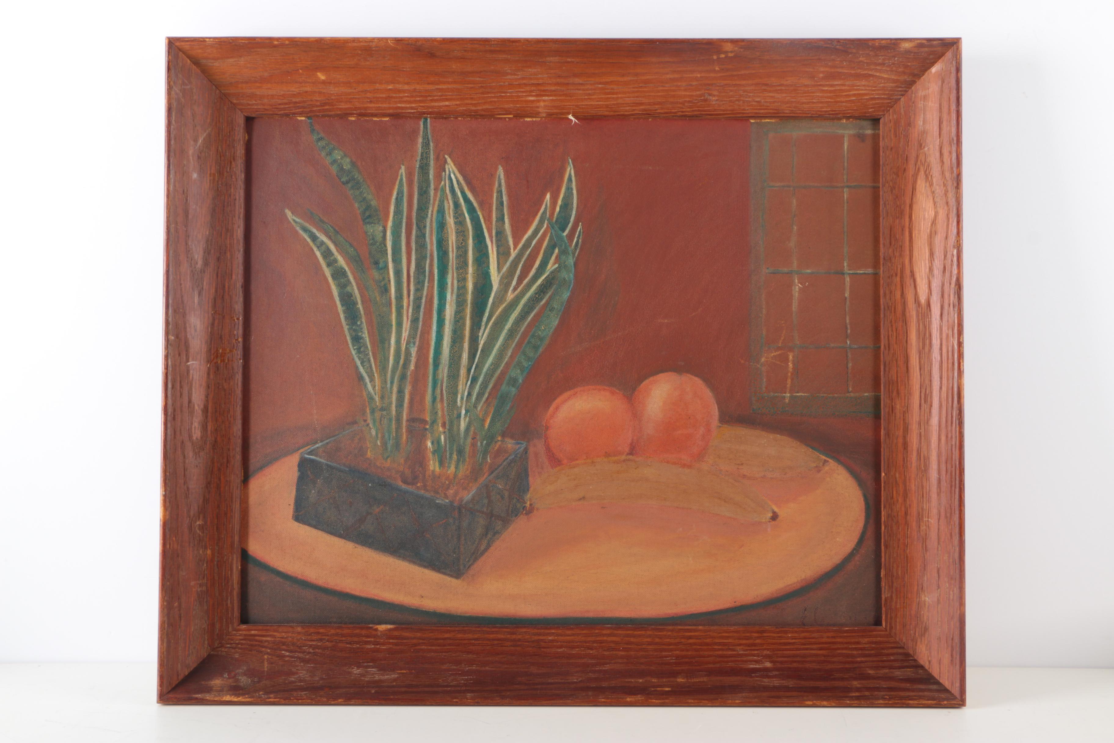 Eugenie Weinberg Mid-Century Oil Paintings on Canvas and Board