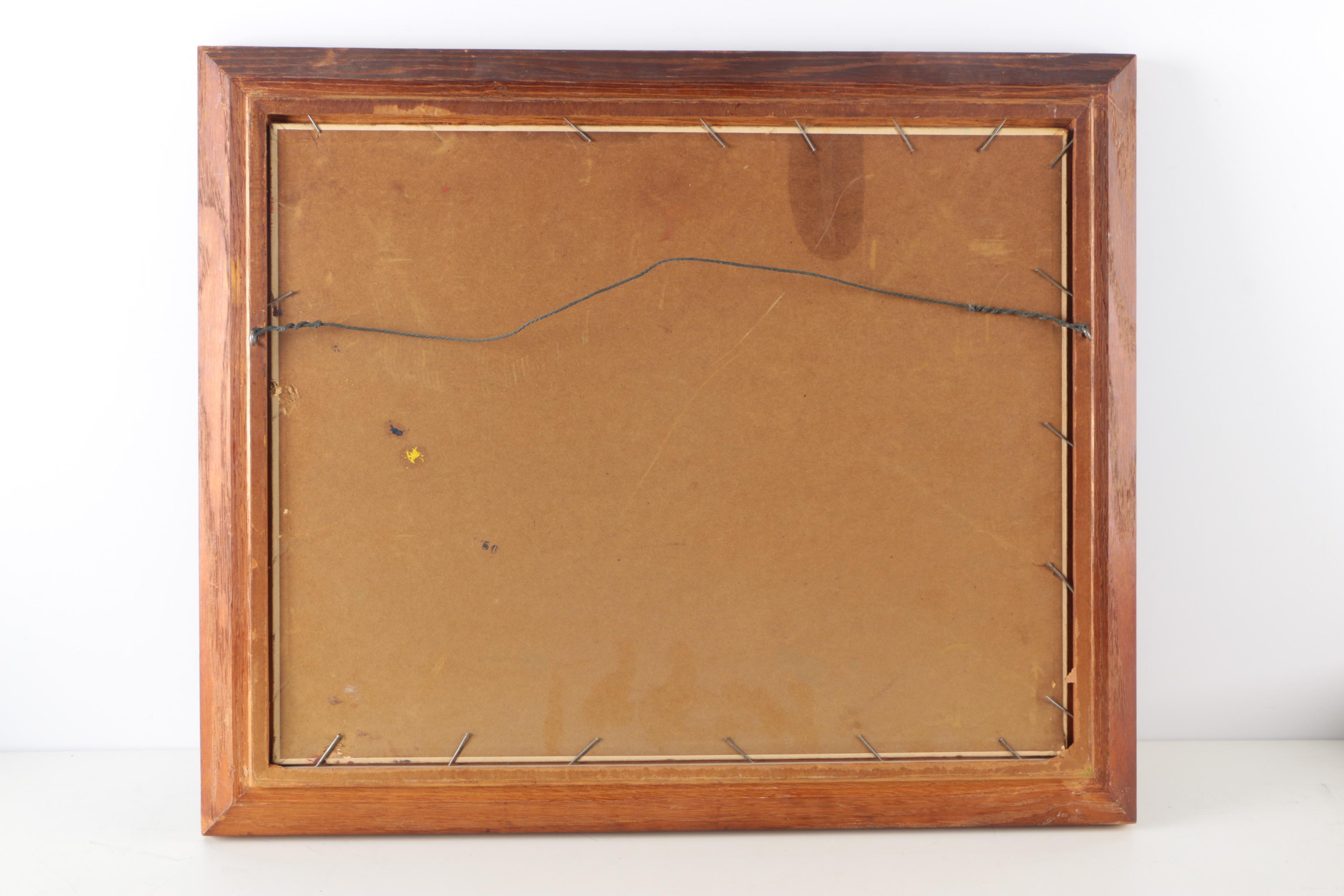 Eugenie Weinberg Mid-Century Oil Paintings on Canvas and Board