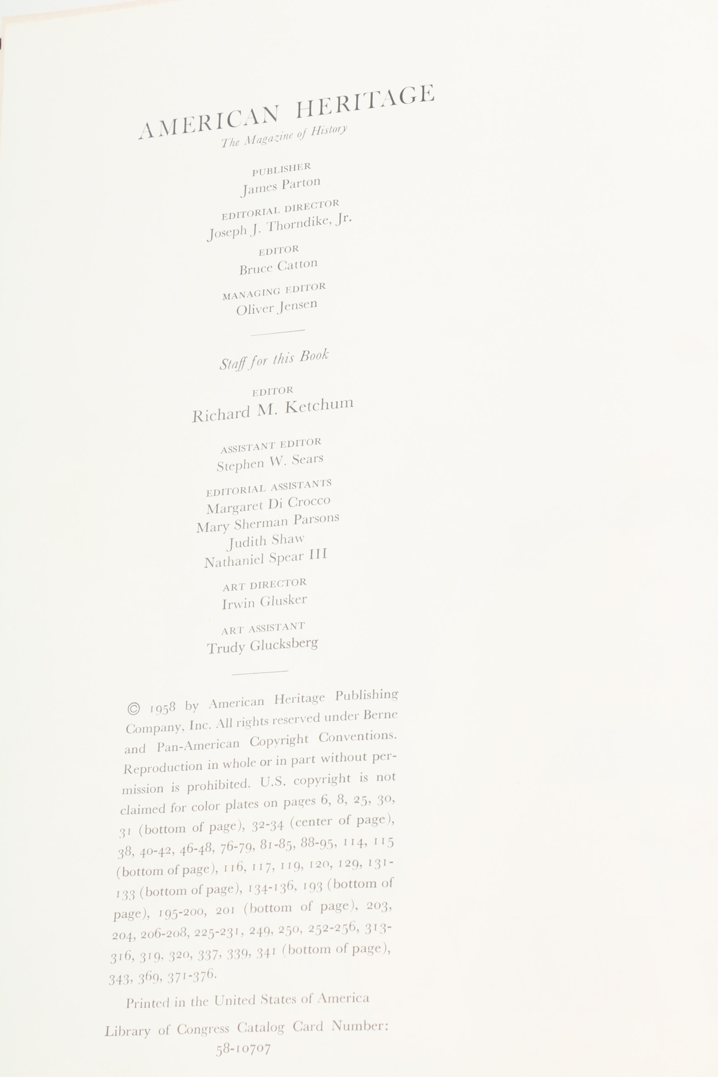 Vintage American Heritage Book Collection