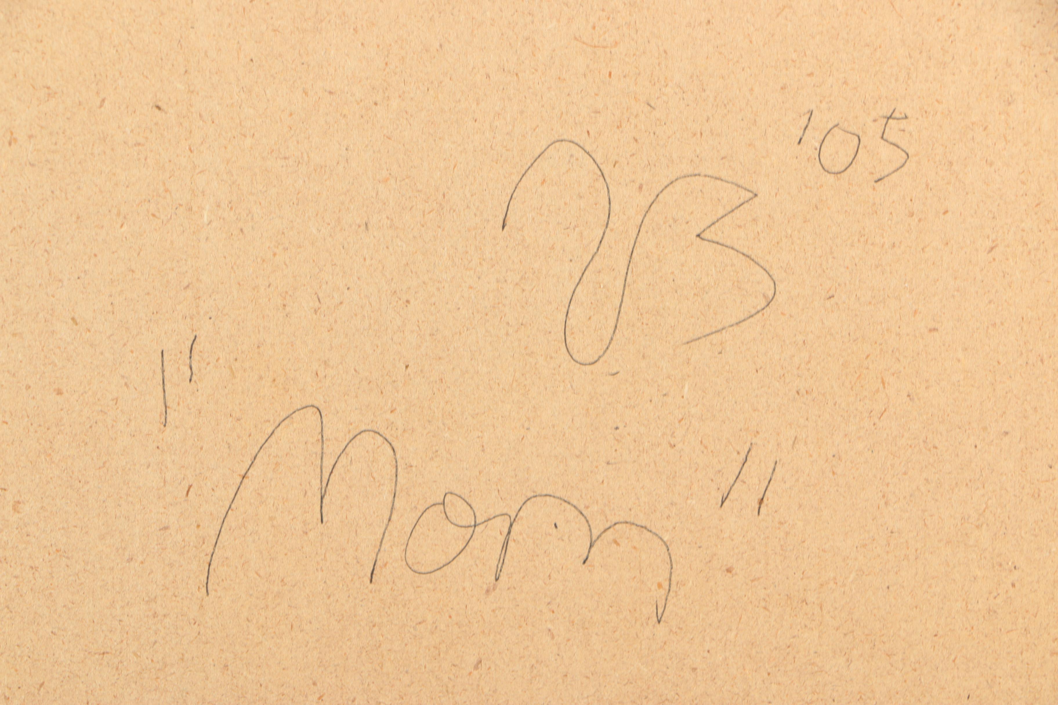 Carl Van Brunt 2005 Mixed Media Work With Painted Clay "Mom"