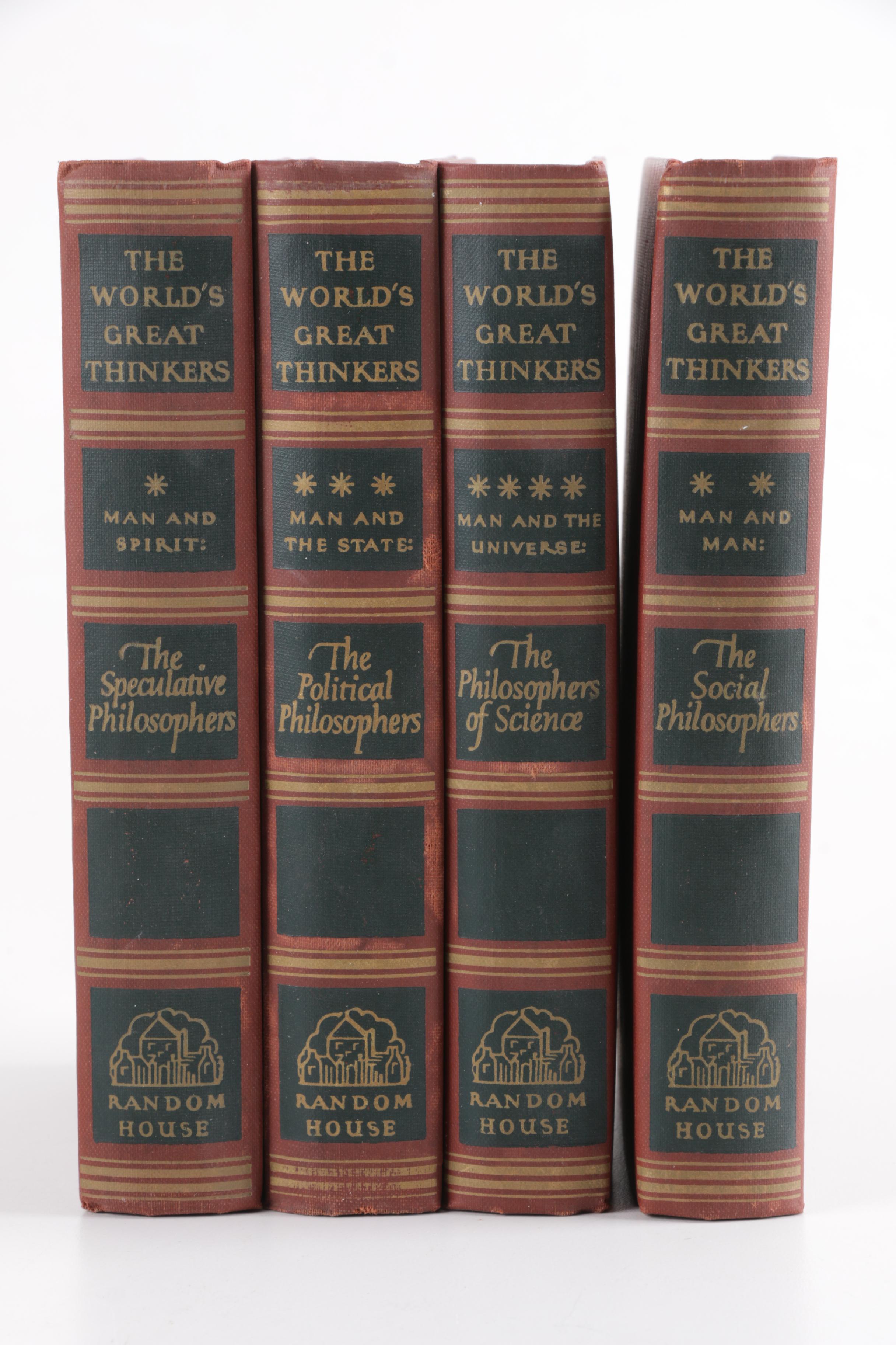 Four Volume Set of "The World's Great Thinkers"