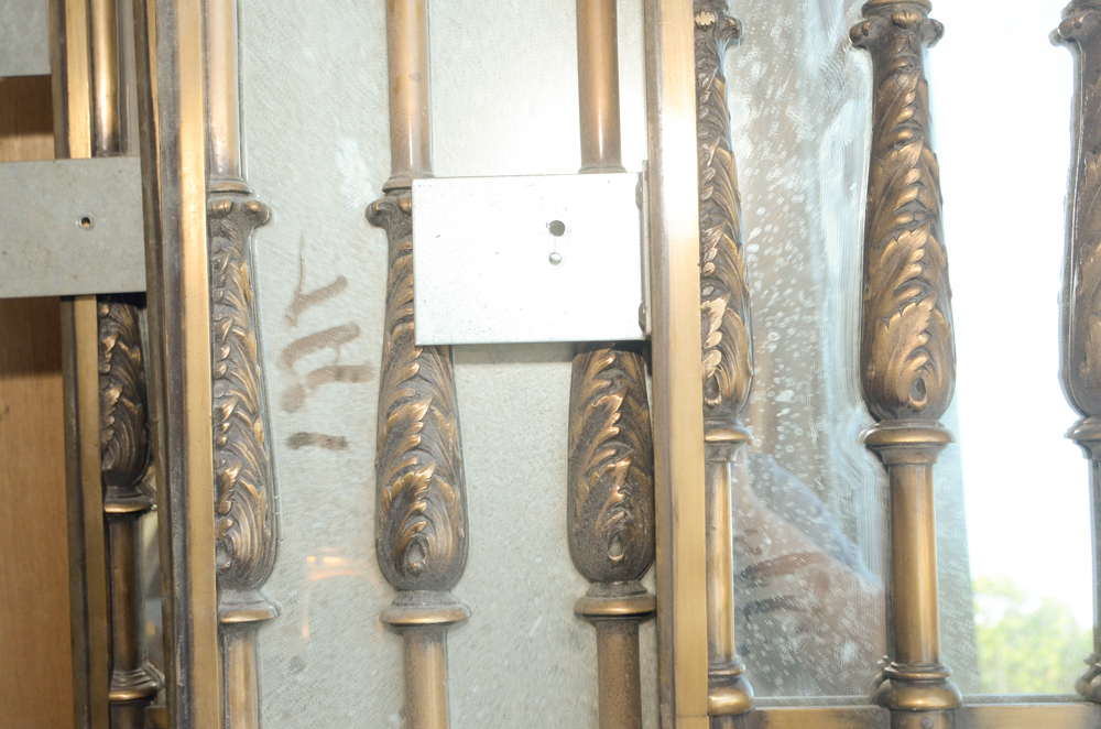 Mirror and Brass Panel Architectural Set