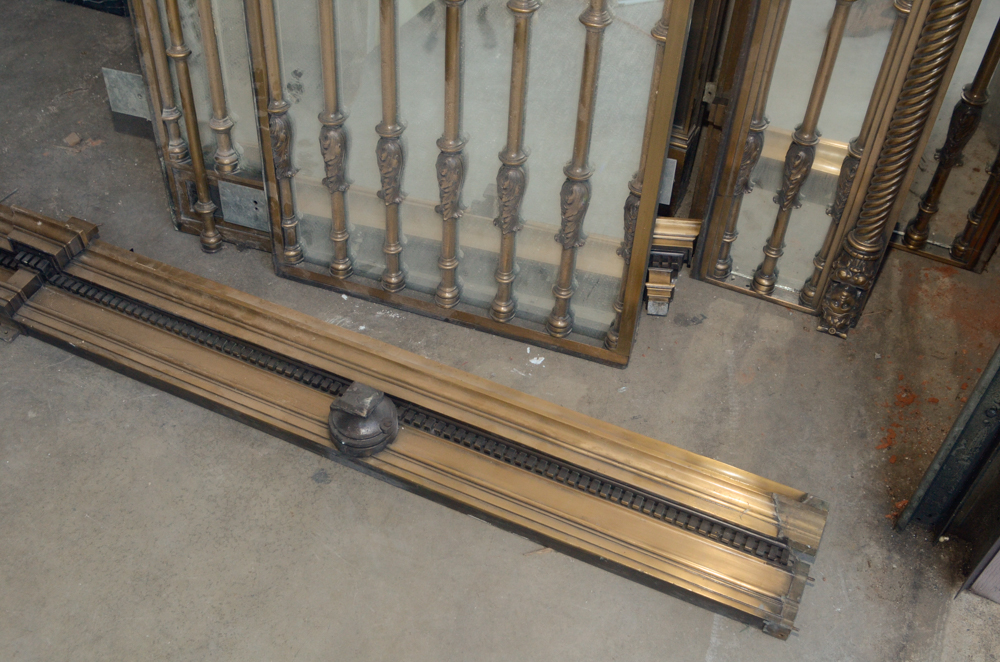 Mirror and Brass Panel Architectural Set