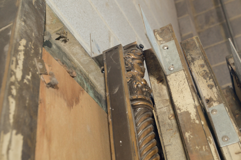 Mirror and Brass Panel Architectural Set