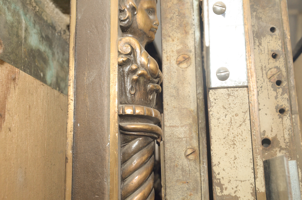 Mirror and Brass Panel Architectural Set