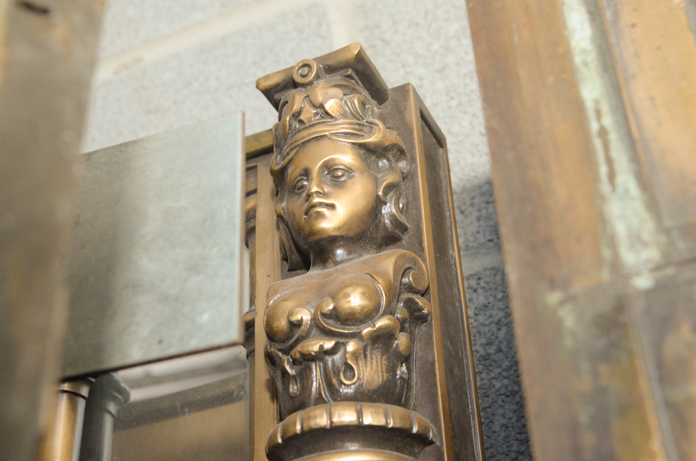 Mirror and Brass Panel Architectural Set