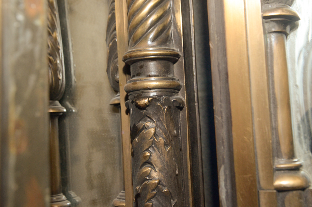 Mirror and Brass Panel Architectural Set