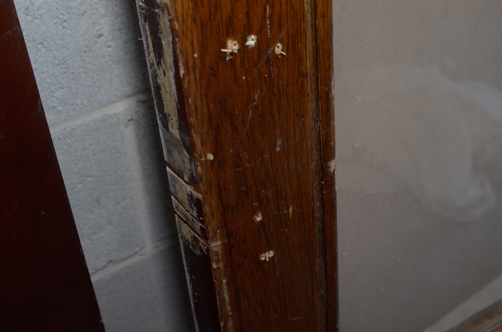 Glass Paneled Door with Brass Hardware from Clyde's of Georgetow