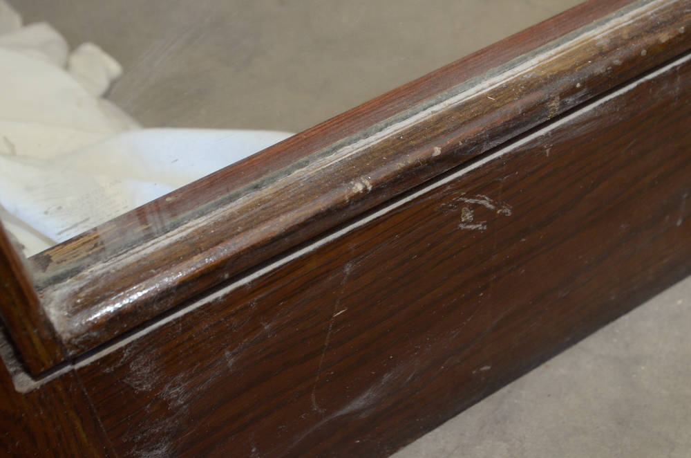 Glass Paneled Door with Brass Hardware from Clyde's of Georgetow