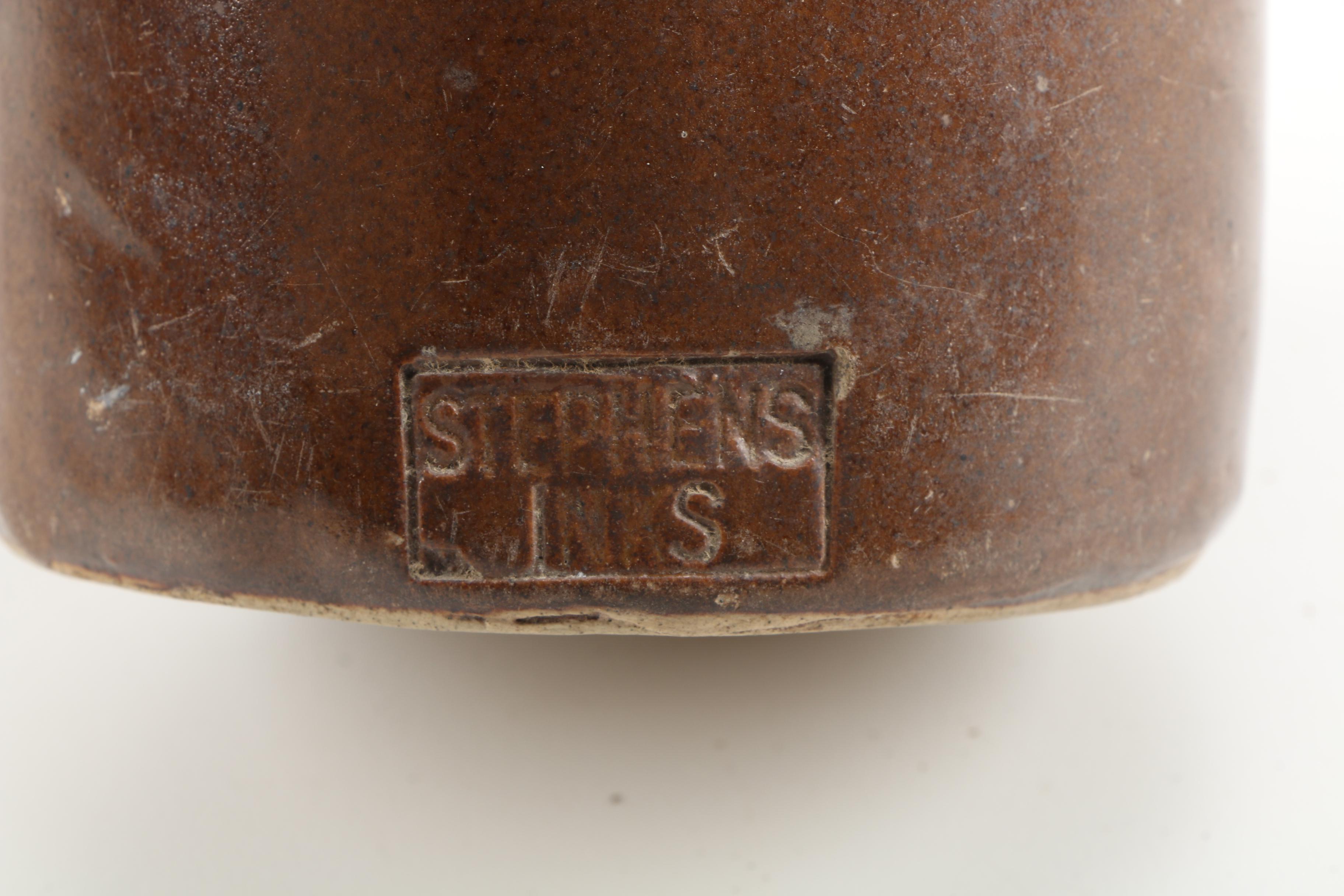 Brown Ceramic Vases, Ink Bottle, and Insulators