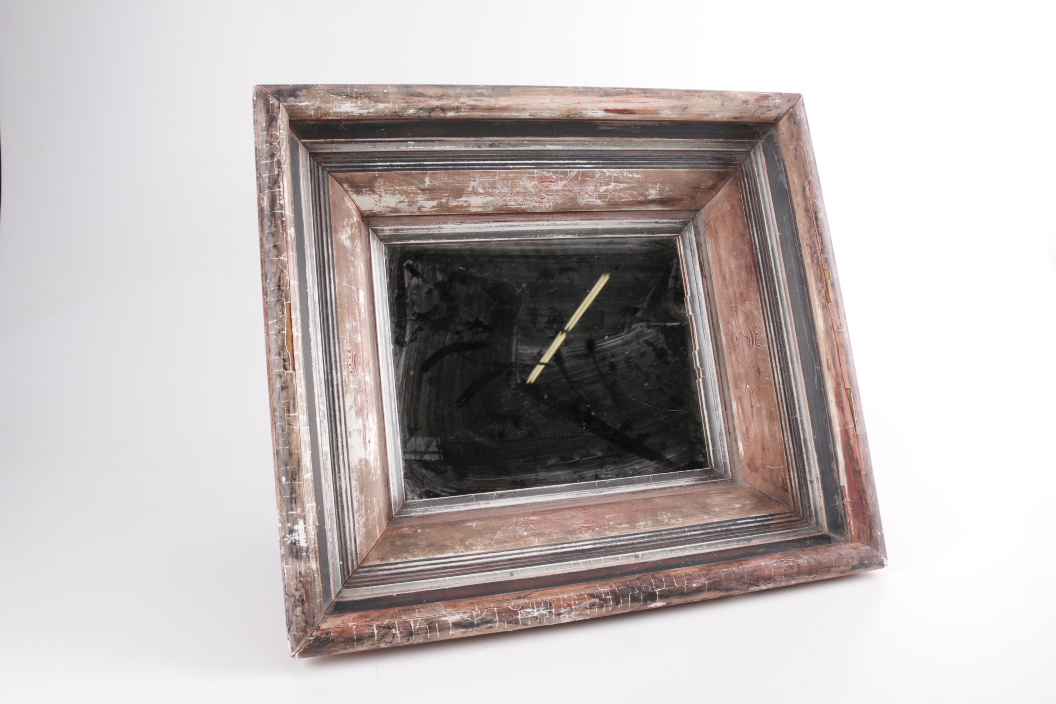 Vintage Beveled Frame Mirror