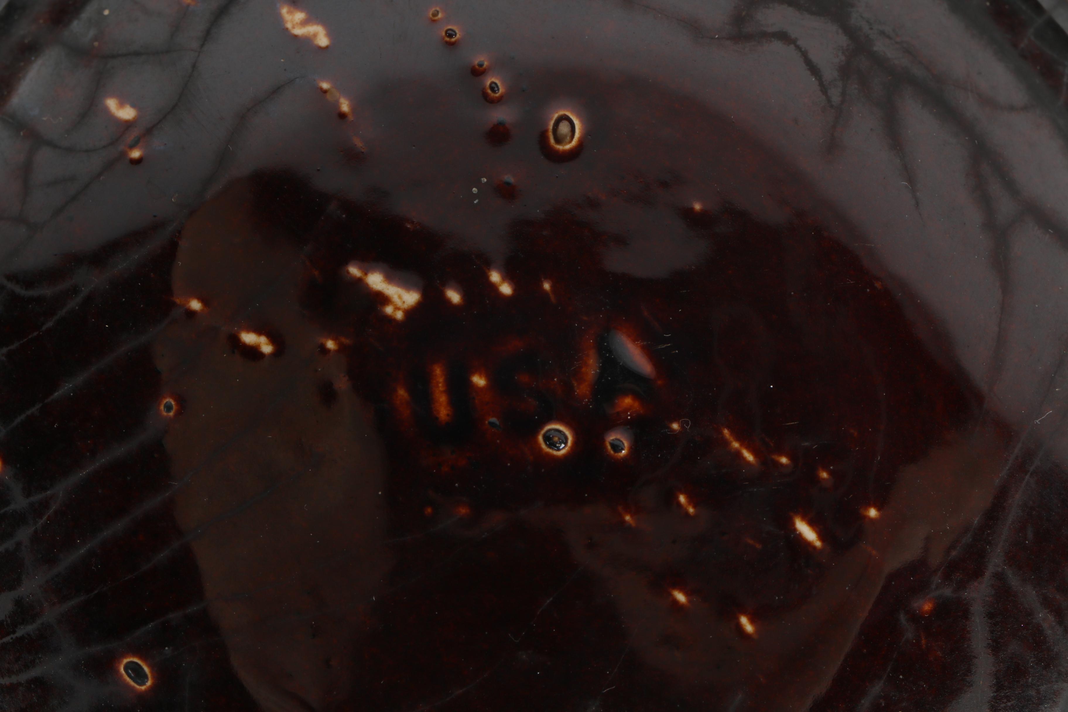 Brown Ceramic Vases, Ink Bottle, and Insulators