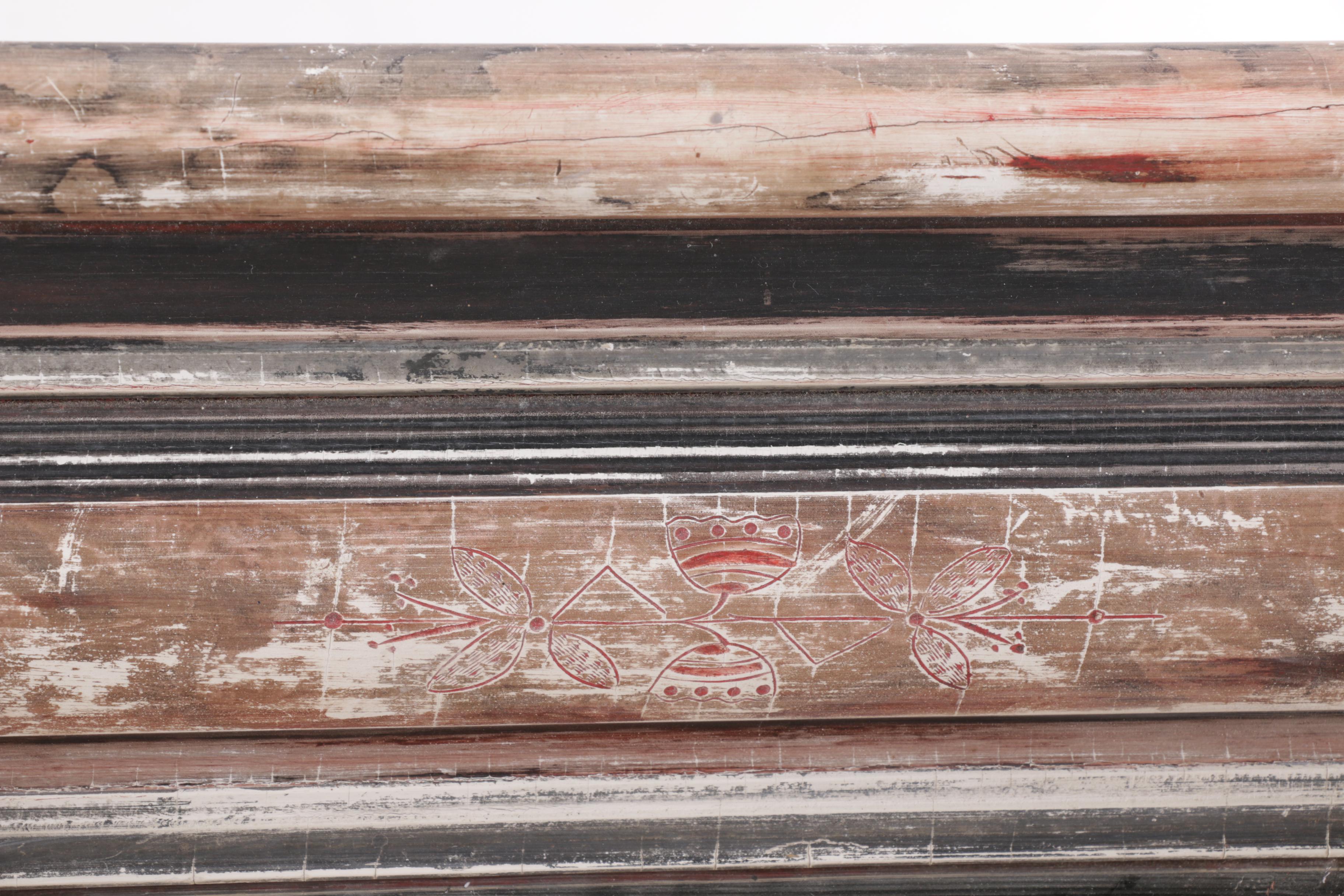 Vintage Beveled Frame Mirror