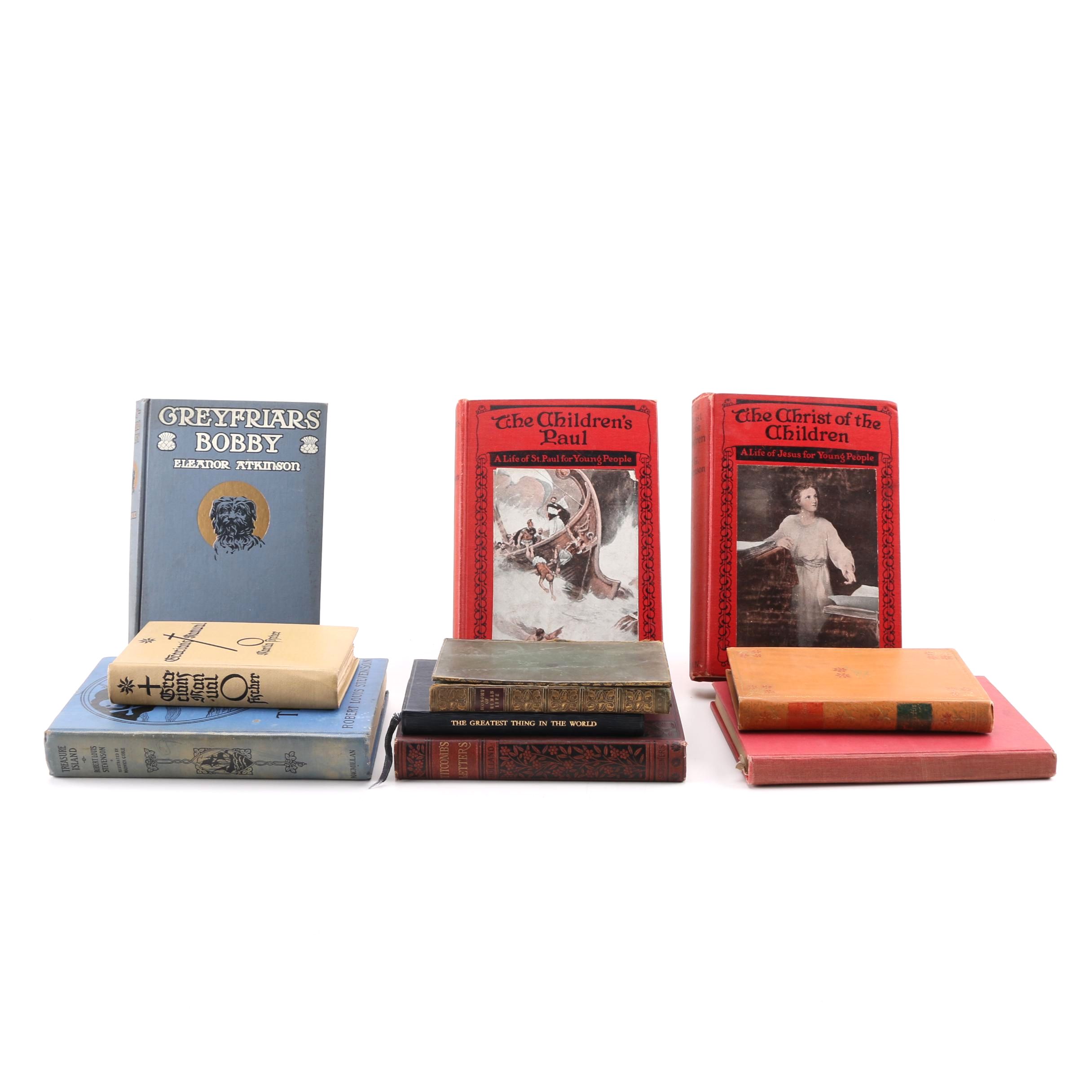 Assortment of Vintage and Antique Hardcover Books
