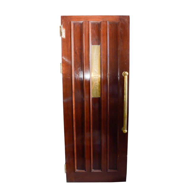 Paneled Door with Brass Hardware