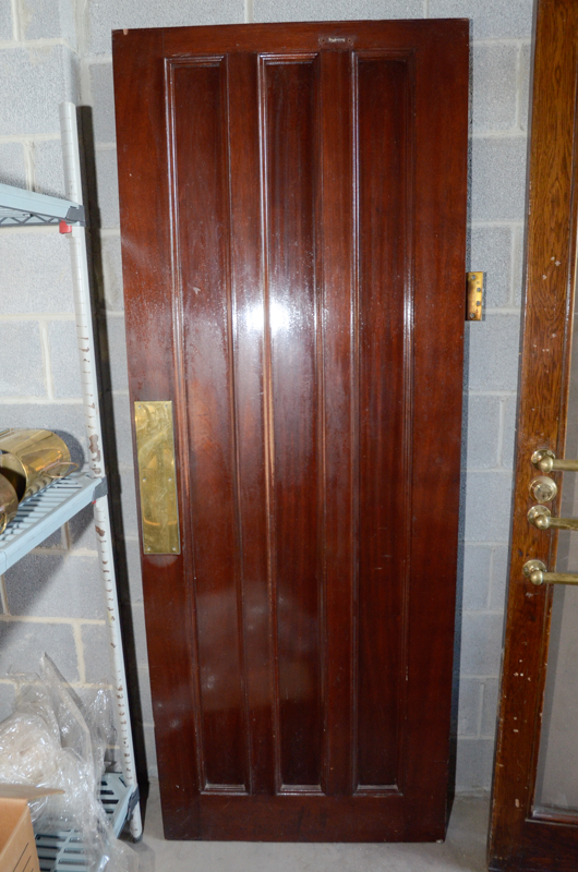 Paneled Door with Brass Hardware