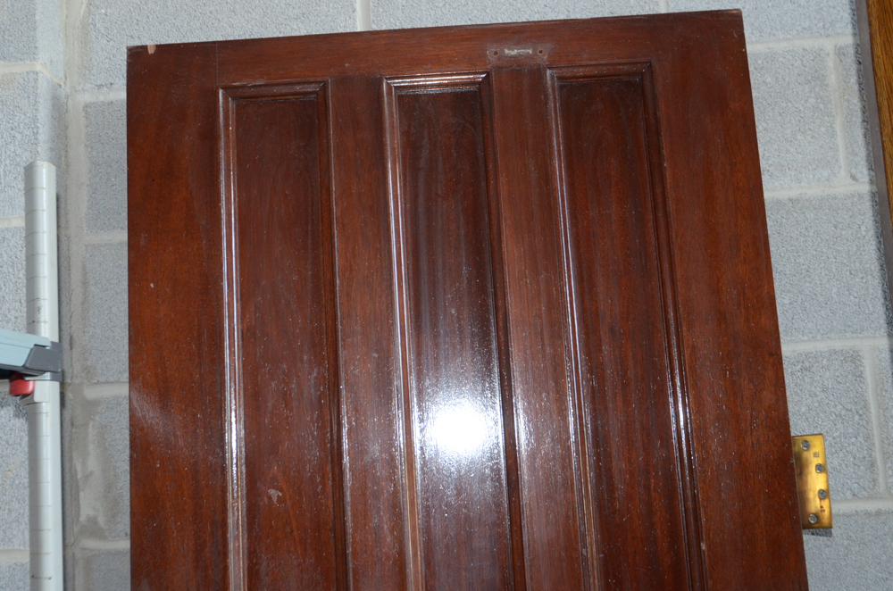Paneled Door with Brass Hardware