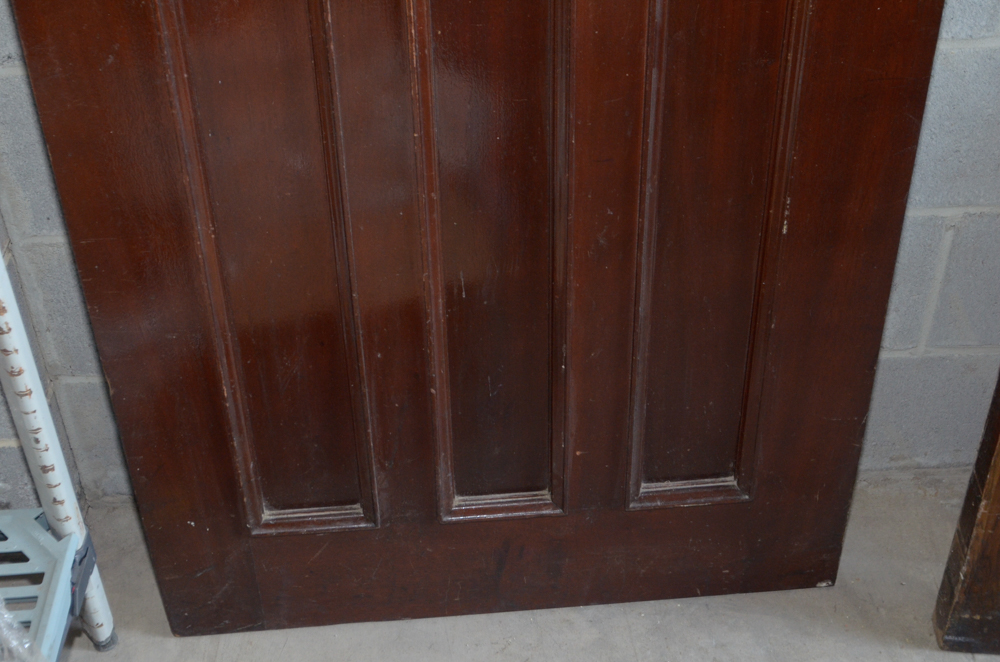 Paneled Door with Brass Hardware
