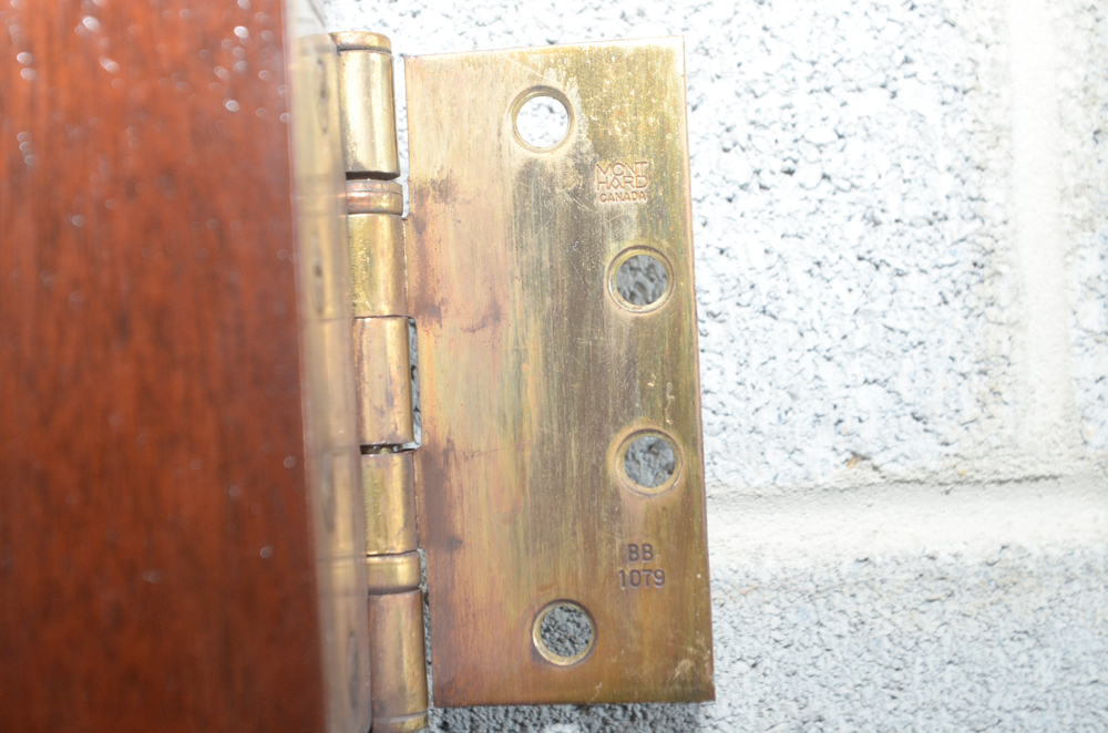 Paneled Door with Brass Hardware