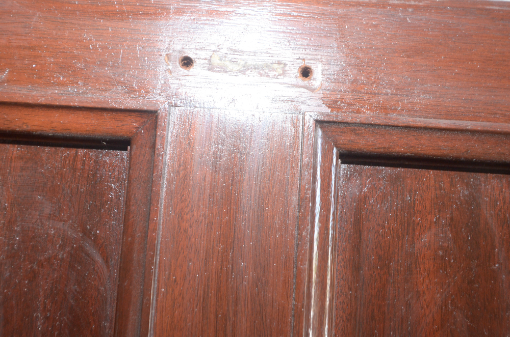 Paneled Door with Brass Hardware