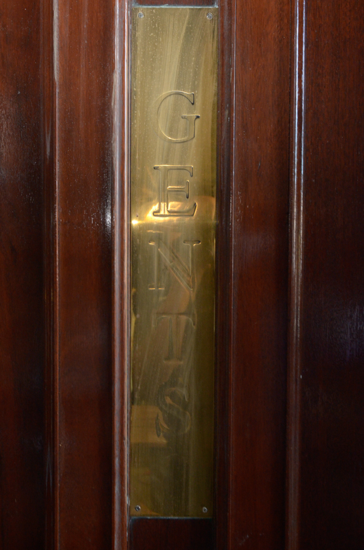 Paneled Door with Brass Hardware