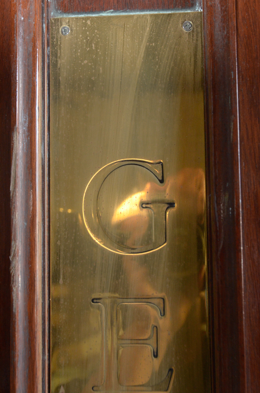 Paneled Door with Brass Hardware