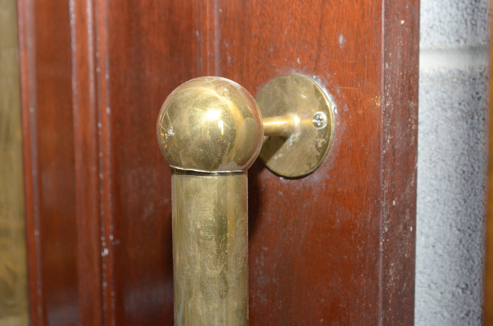 Paneled Door with Brass Hardware