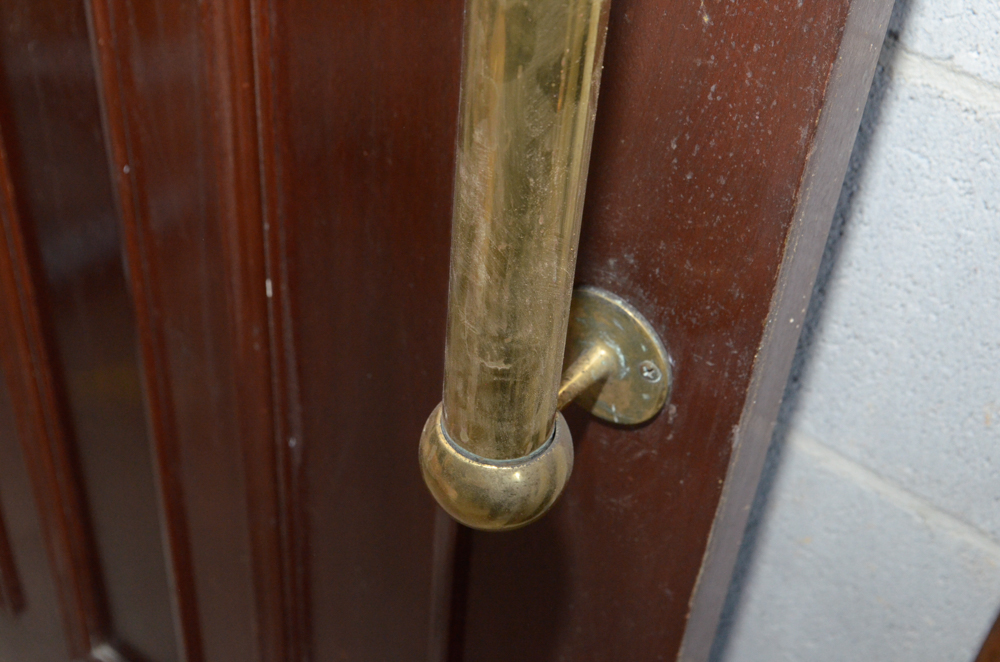 Paneled Door with Brass Hardware