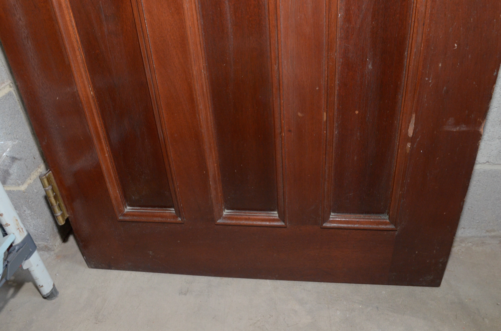 Paneled Door with Brass Hardware
