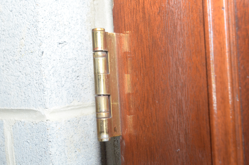 Paneled Door with Brass Hardware