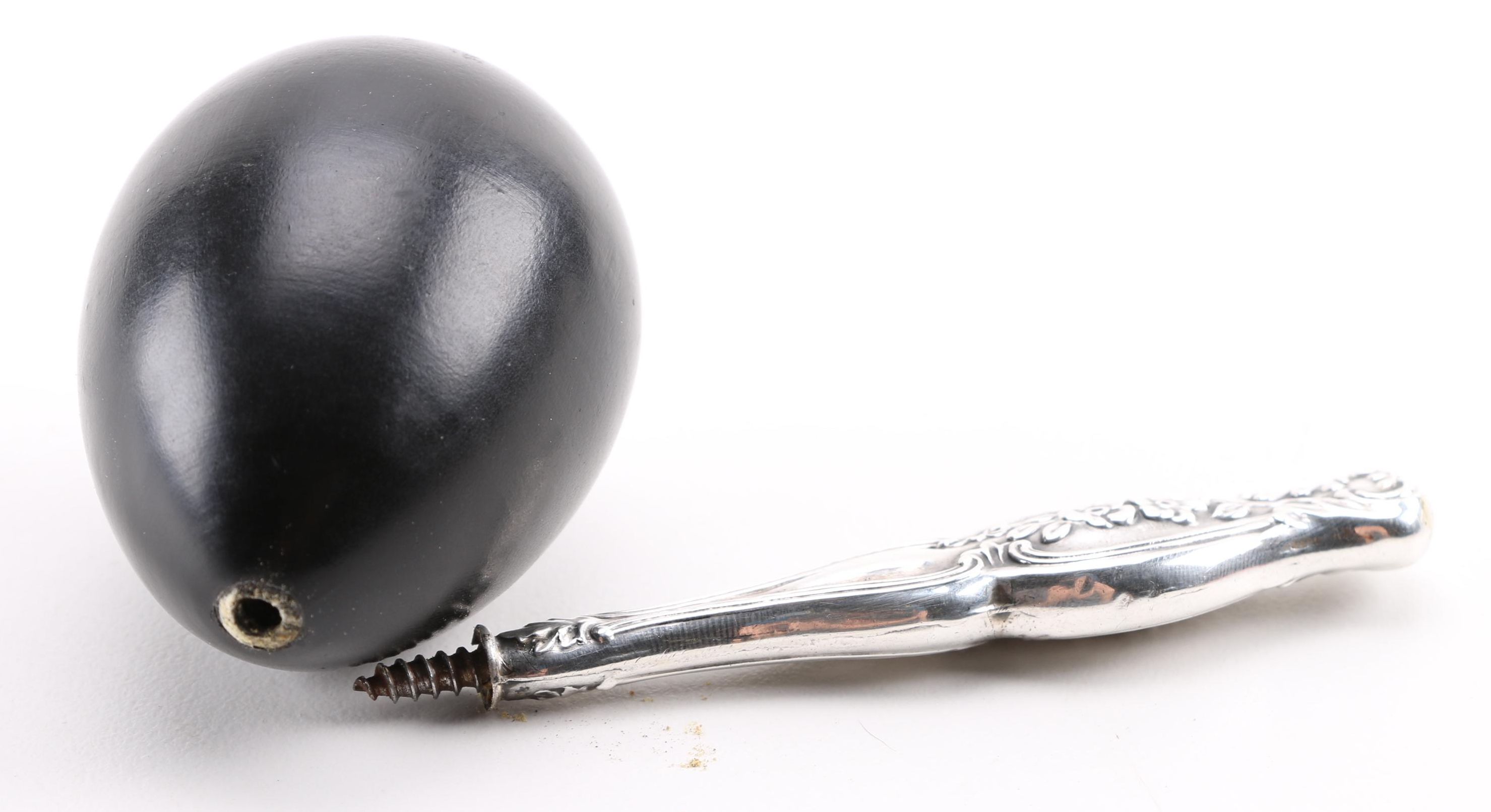 Sterling Handled Darning Egg