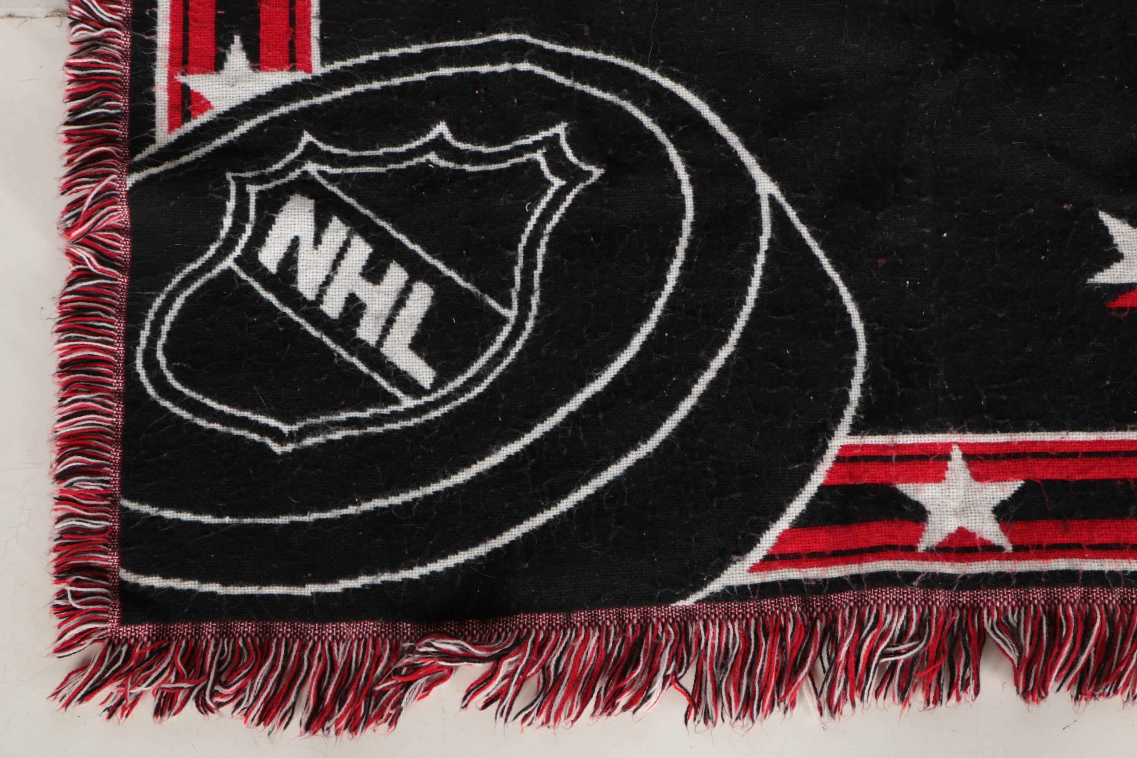 Collection of Detroit Red Wings Blanket and Pillows