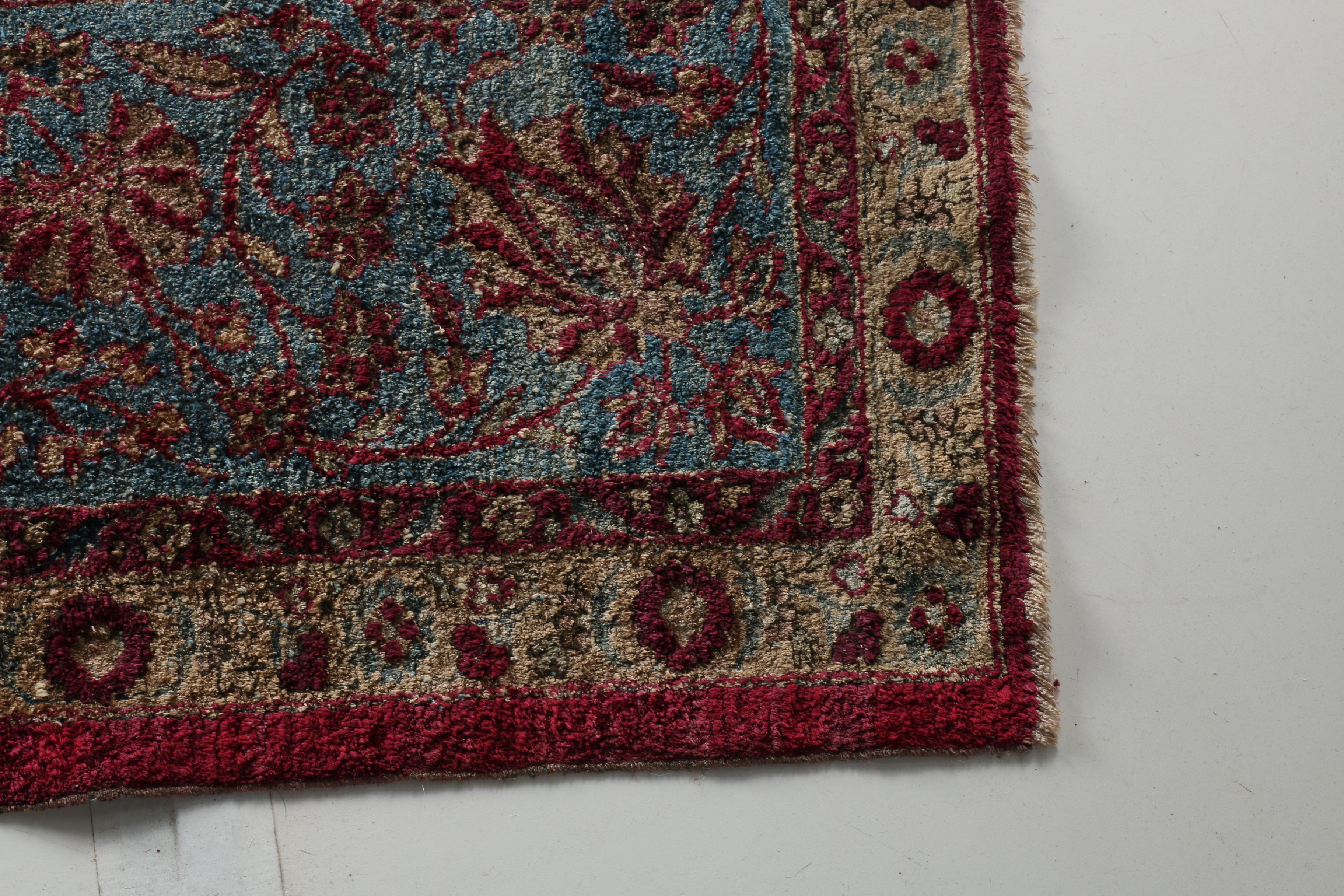 Hand-Knotted Art Silk "Taj Mahal" Persian Style Rug