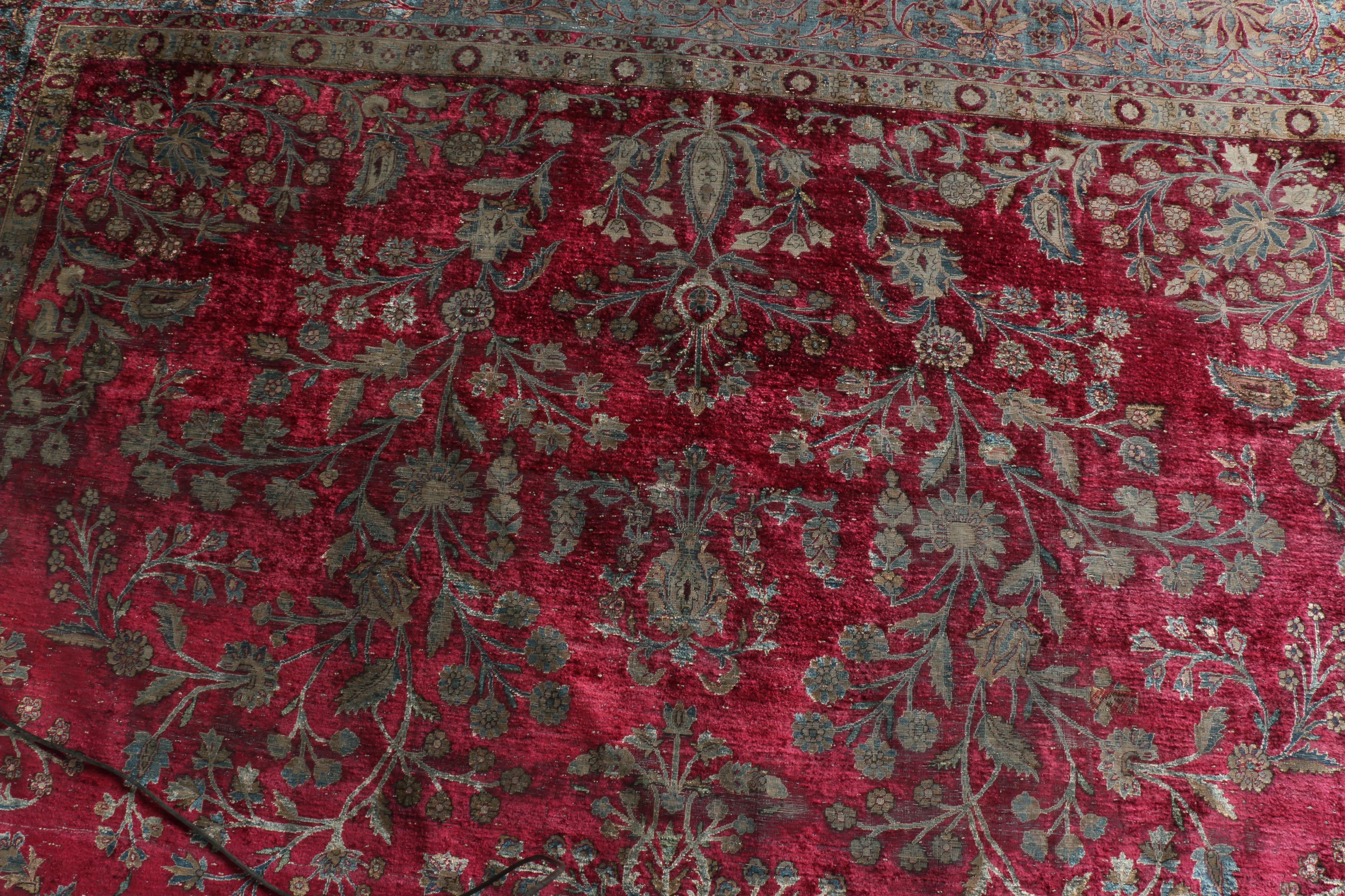 Hand-Knotted Art Silk "Taj Mahal" Persian Style Rug