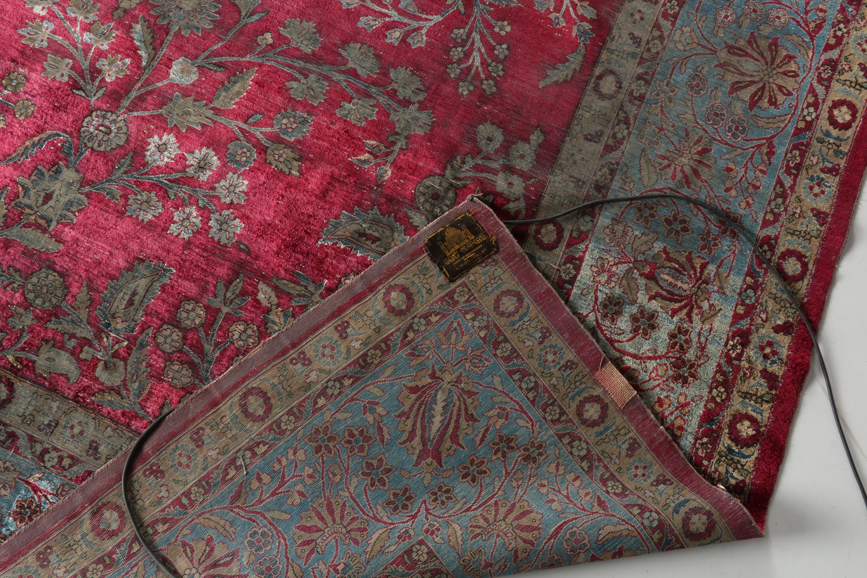 Hand-Knotted Art Silk "Taj Mahal" Persian Style Rug