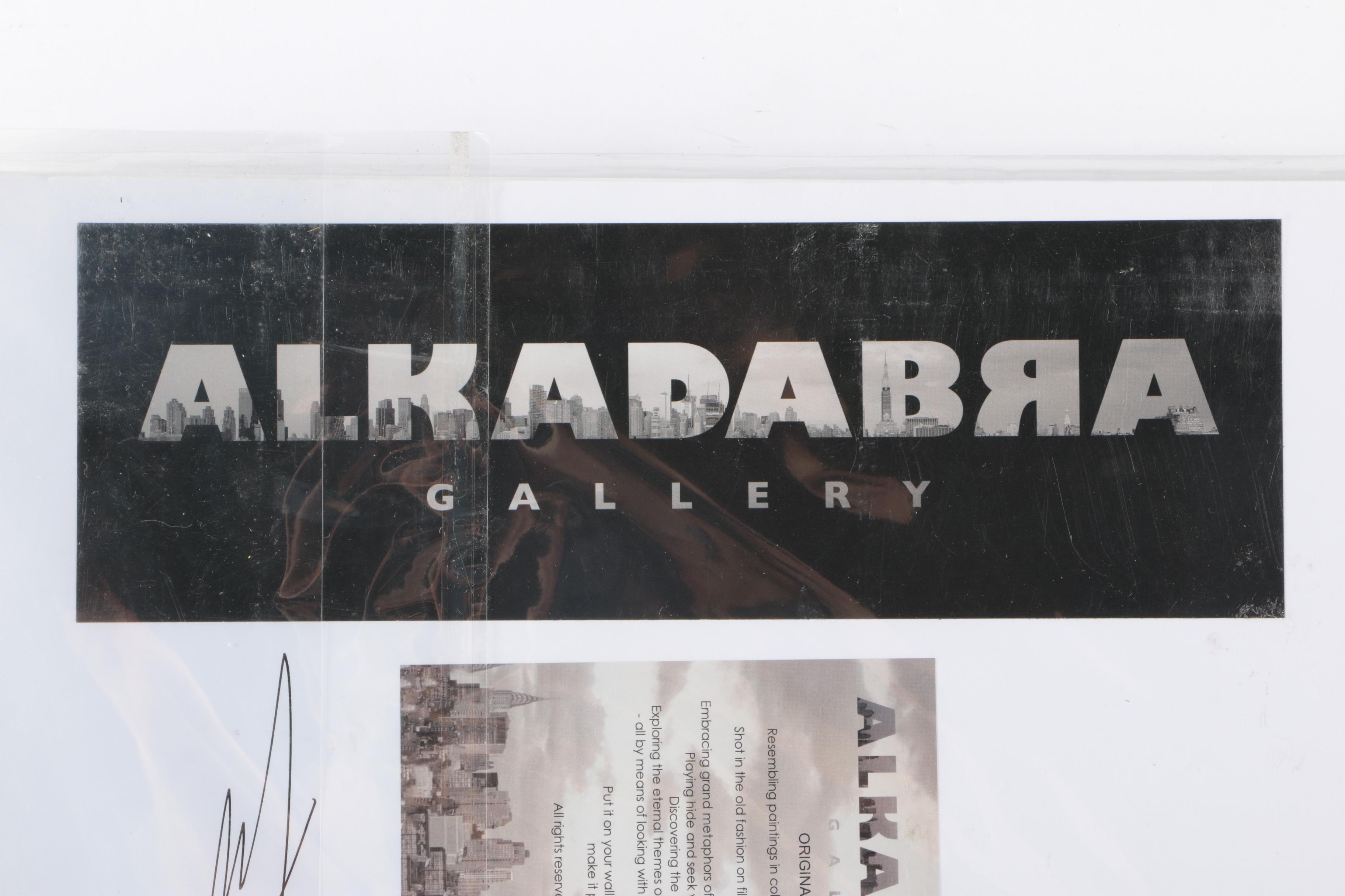 Two Black and White Signed Photos By Alkadabra Gallery