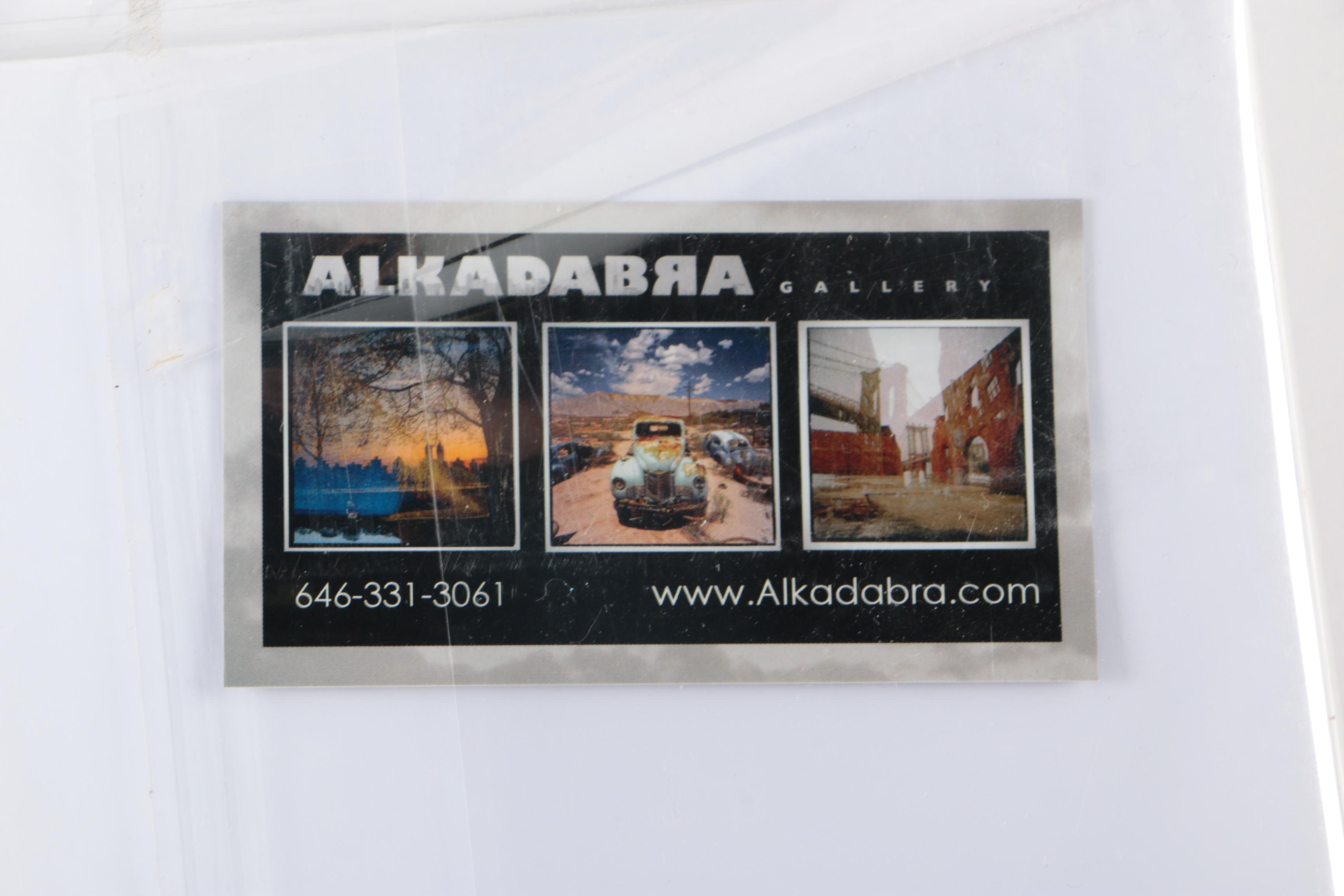 Two Black and White Signed Photos By Alkadabra Gallery