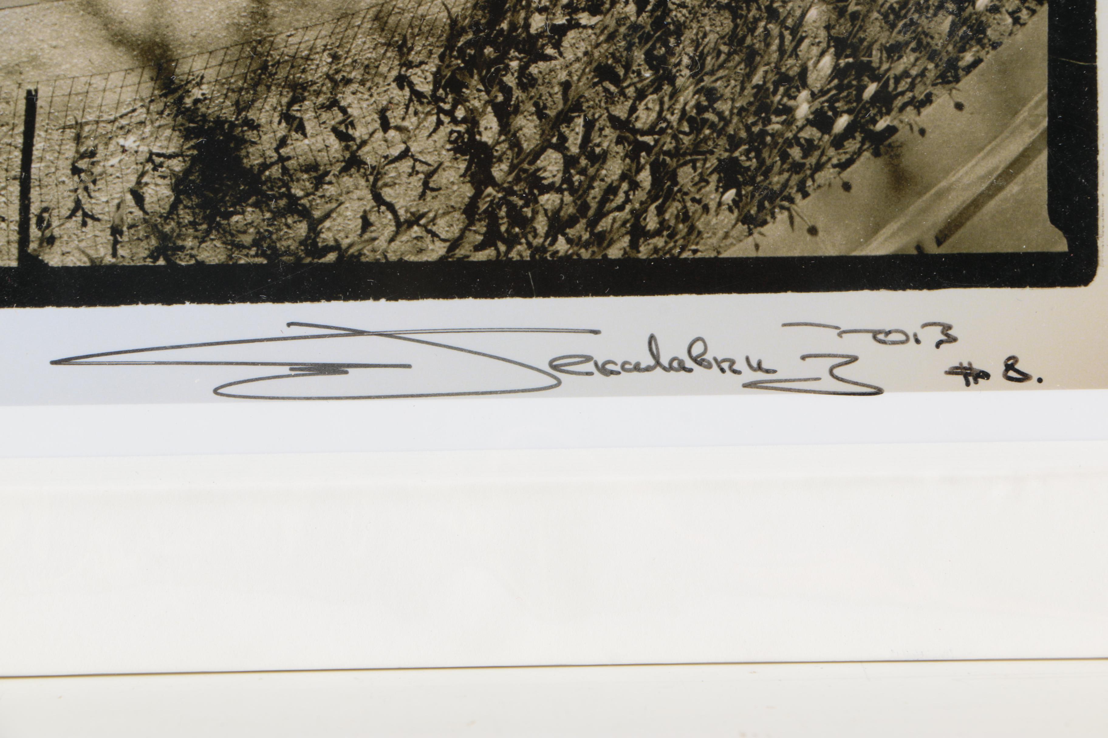 Two Black and White Signed Photos By Alkadabra Gallery