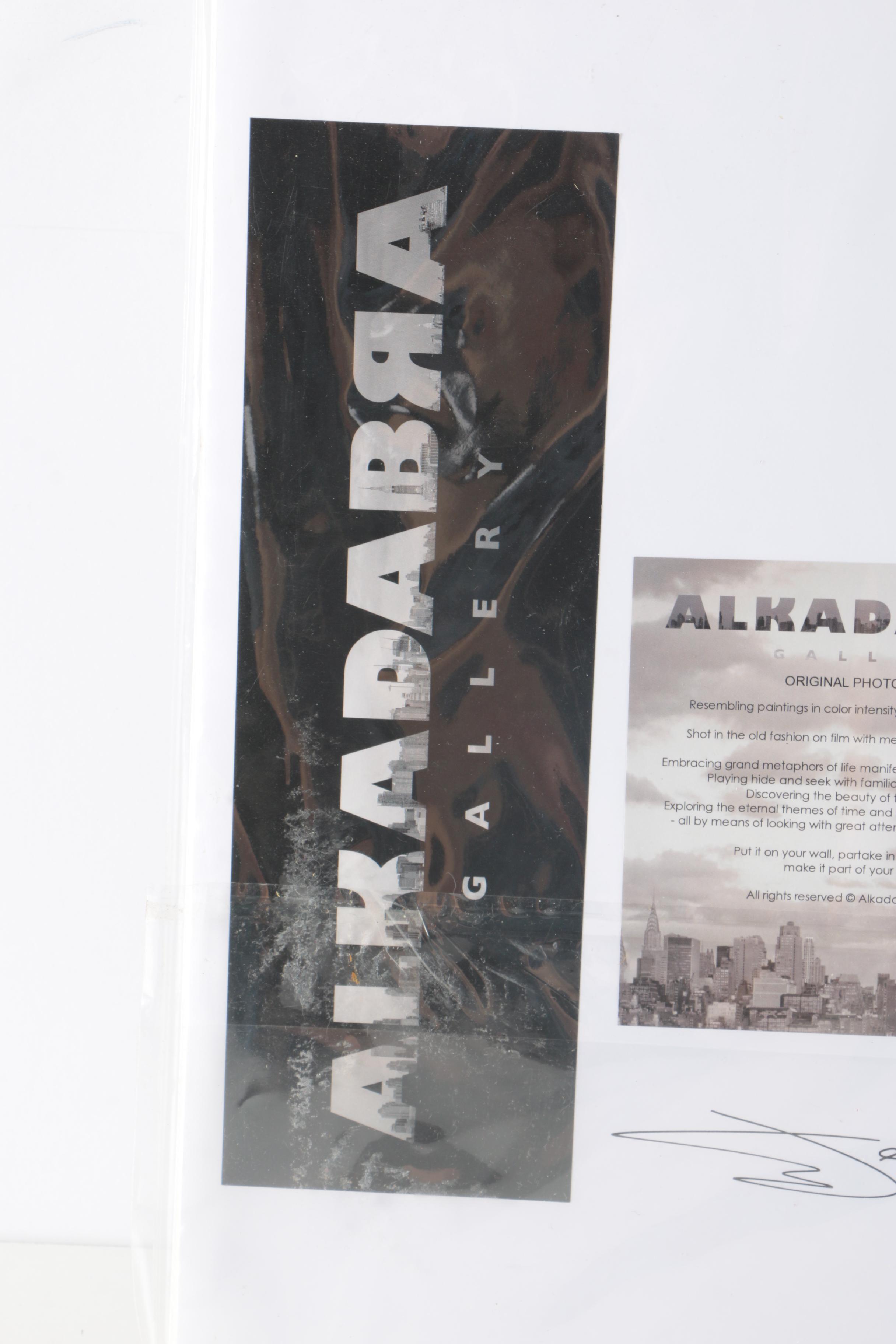 Two Black and White Signed Photos By Alkadabra Gallery