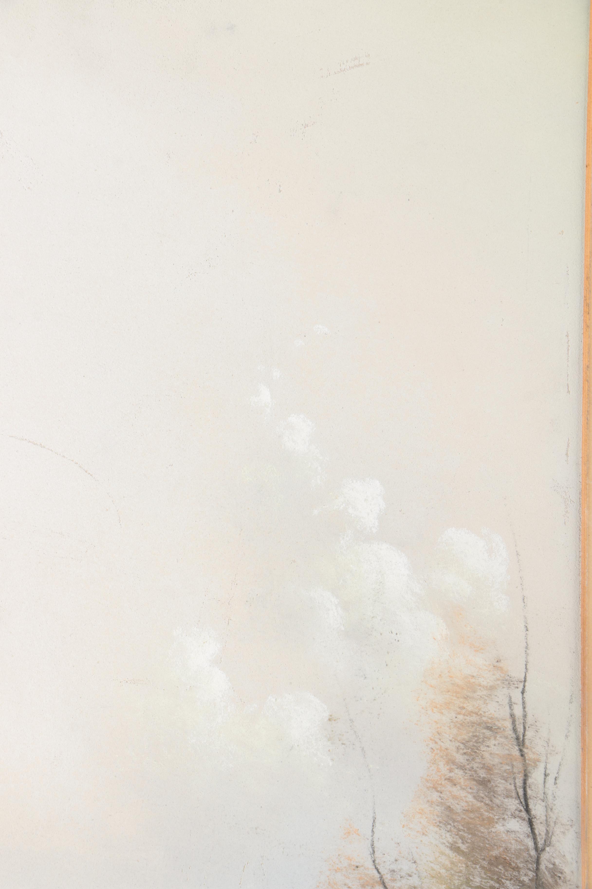 Nichols Pastel on Paper of a Lake