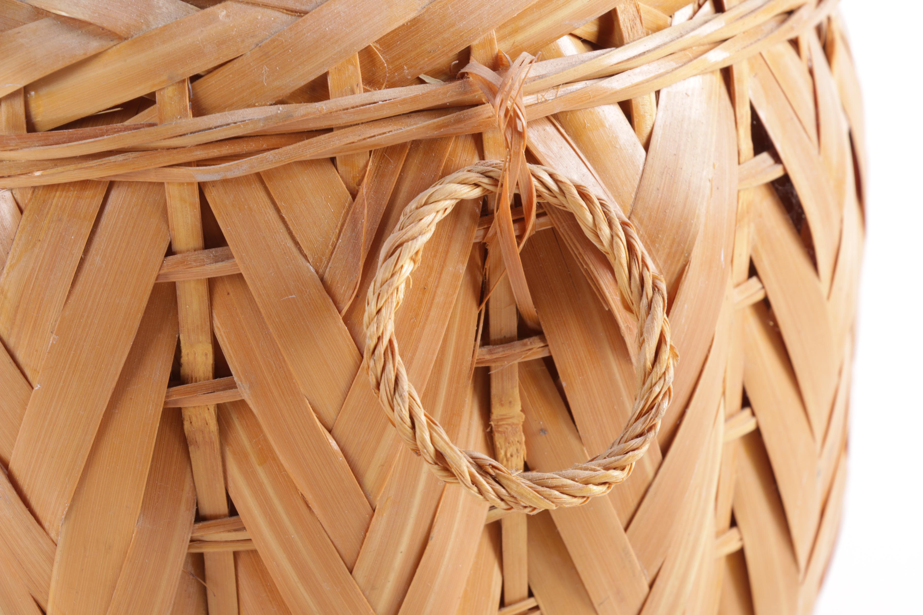 Rattan Woven Urn Baskets