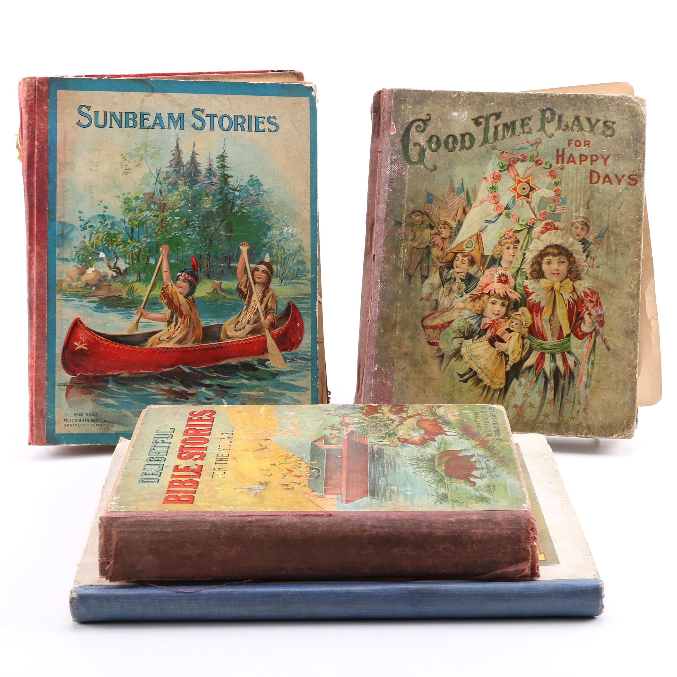 Assorted Antique and Vintage Story Book Lot