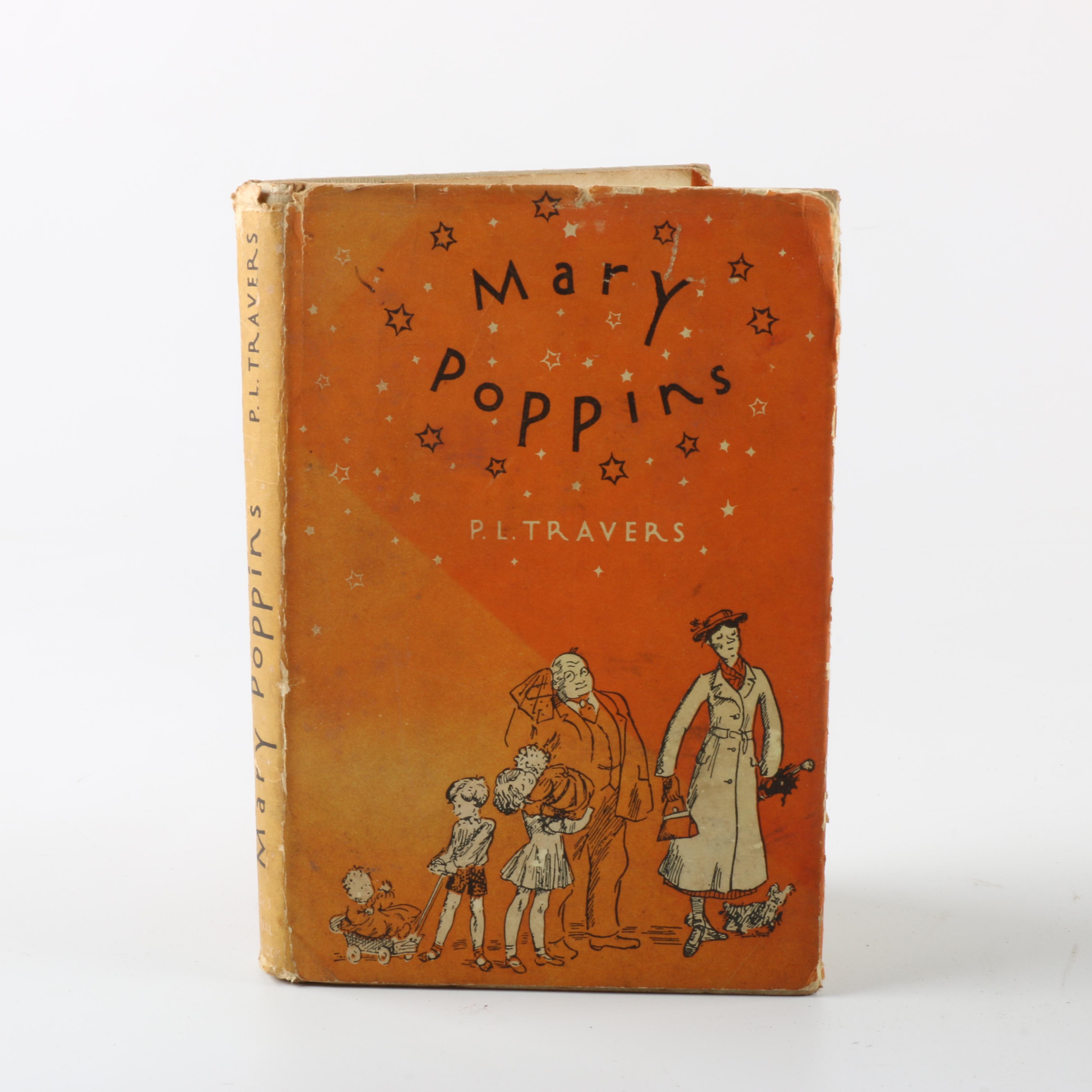 Vintage "Mary Poppins" and "The Tale of the Flopsy Bunnies" Hardcover Books