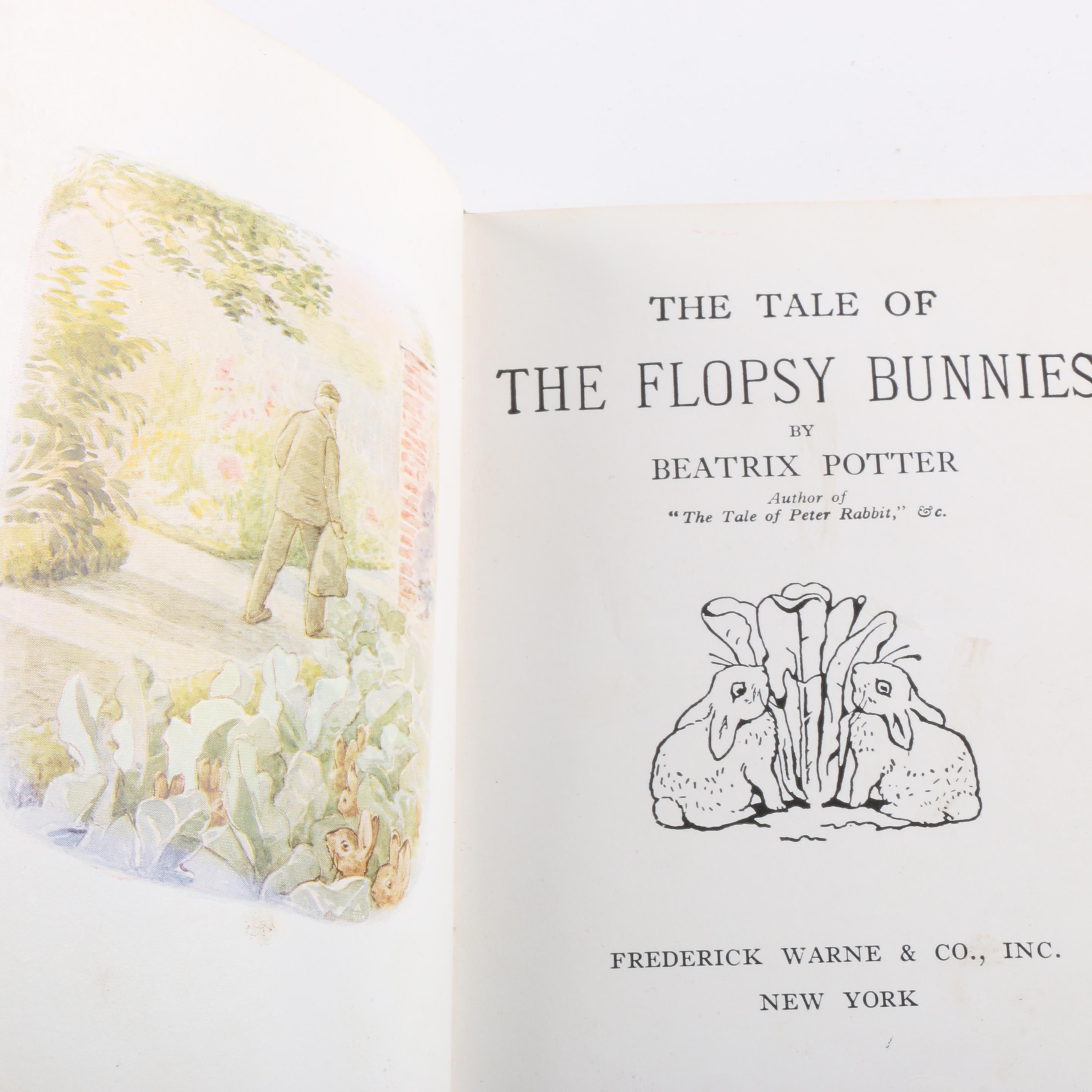 Vintage "Mary Poppins" and "The Tale of the Flopsy Bunnies" Hardcover Books